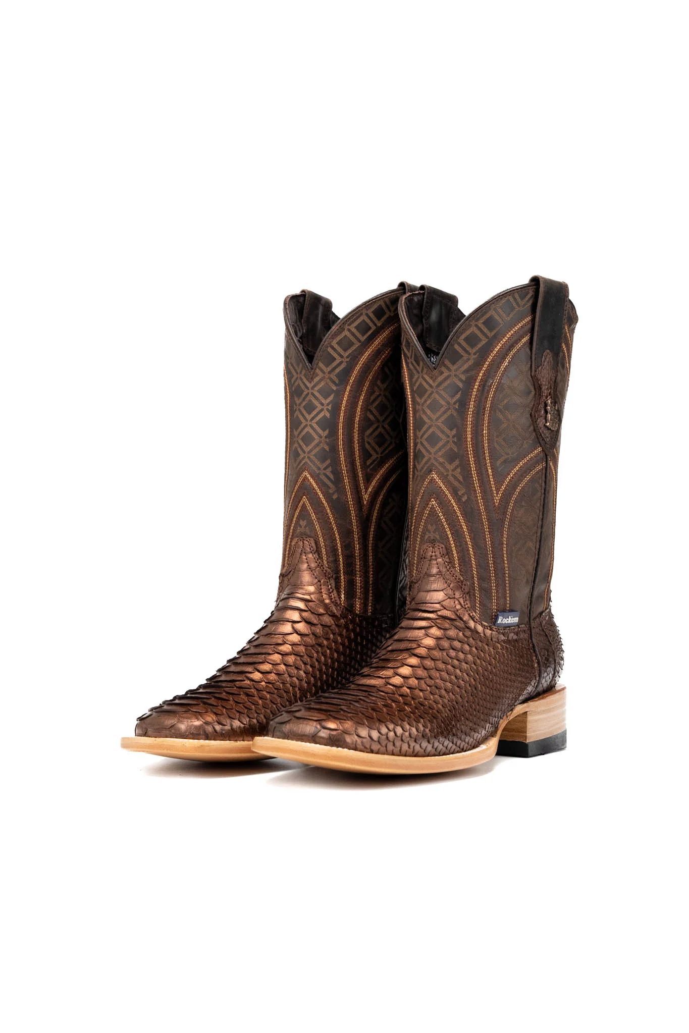 Walter Python Exotic Square Toe Cowboy Boot - Image 13