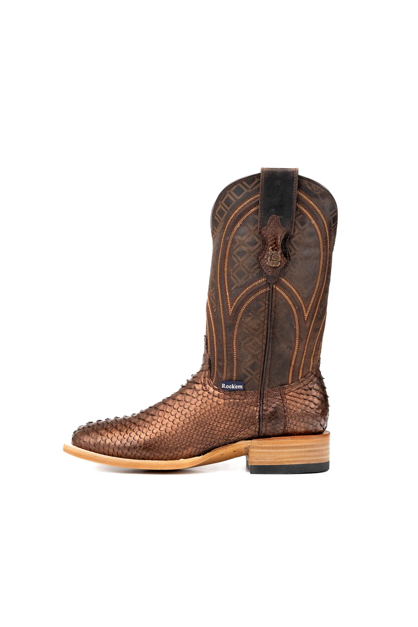 Walter Python Exotic Square Toe Cowboy Boot - Image 14