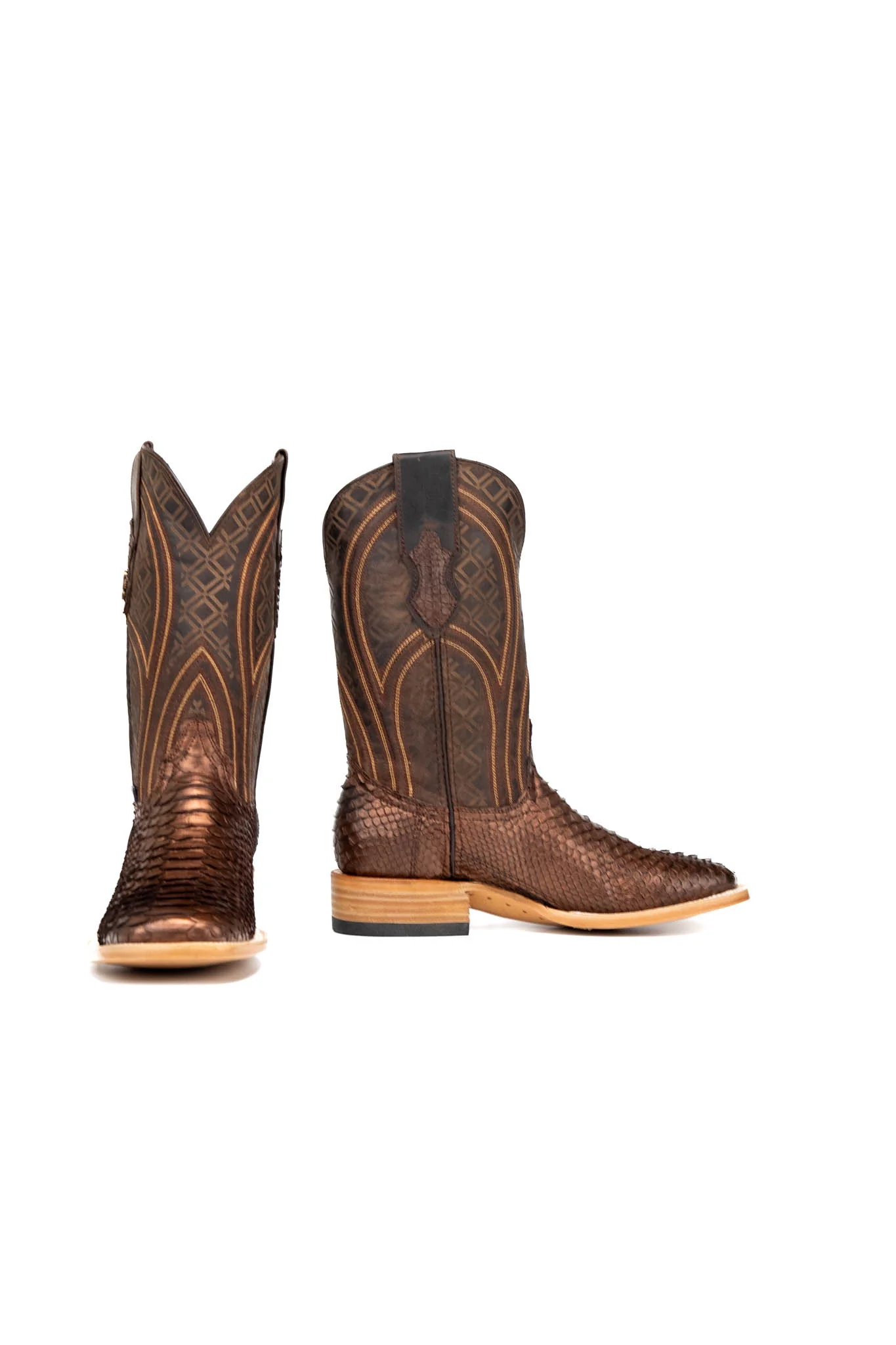 Walter Python Exotic Square Toe Cowboy Boot - Image 16