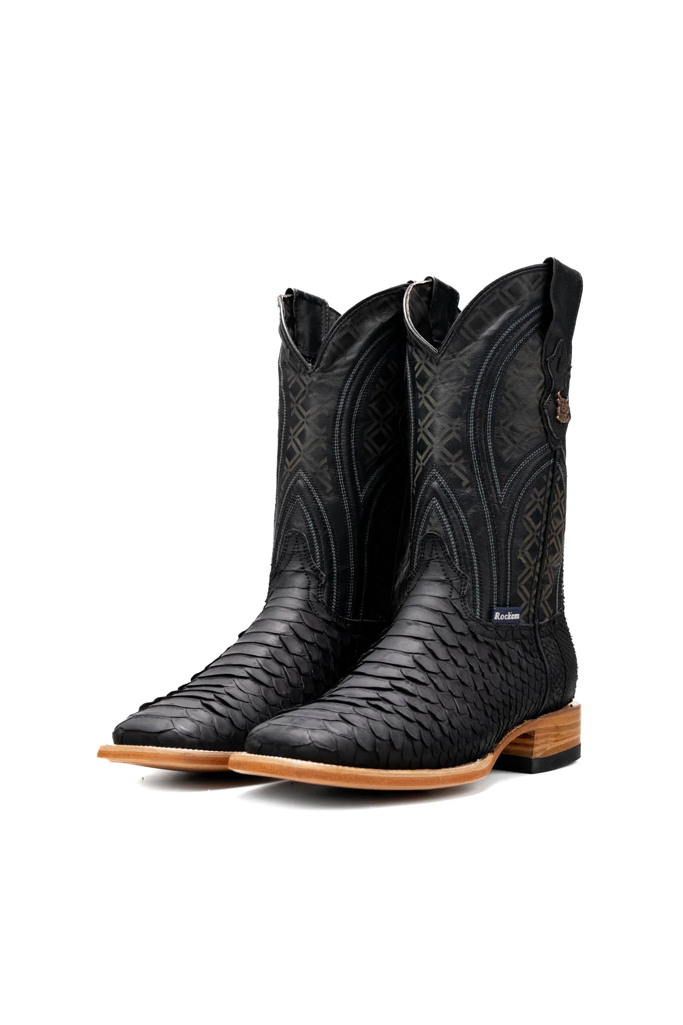 Walter Python Exotic Square Toe Cowboy Boot - Image 19