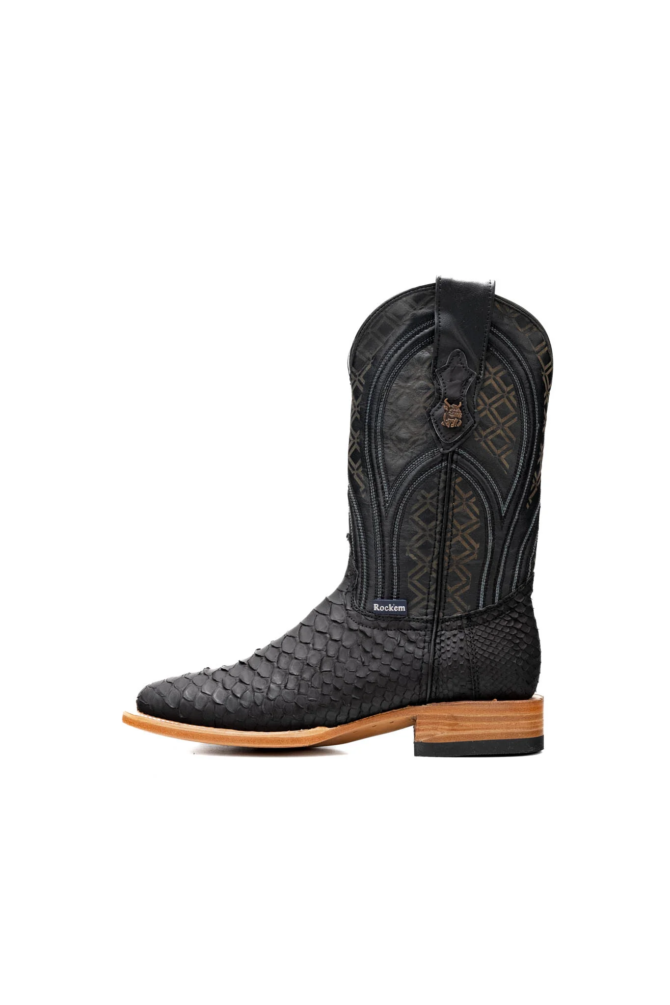 Walter Python Exotic Square Toe Cowboy Boot - Image 20