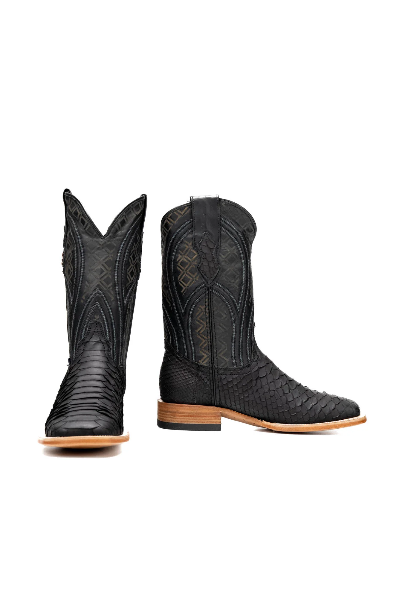 Walter Python Exotic Square Toe Cowboy Boot - Image 22