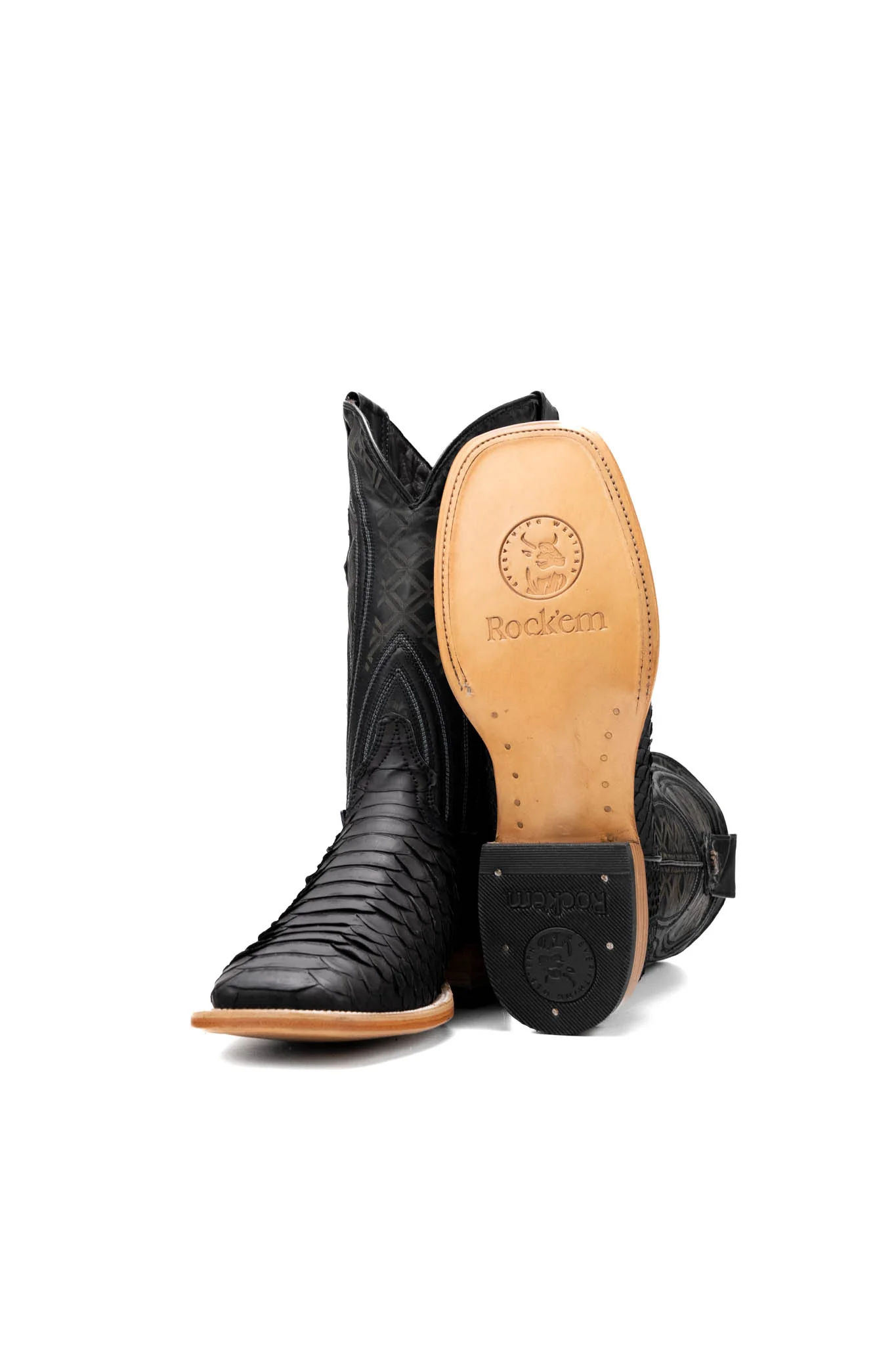 Walter Python Exotic Square Toe Cowboy Boot - Image 23