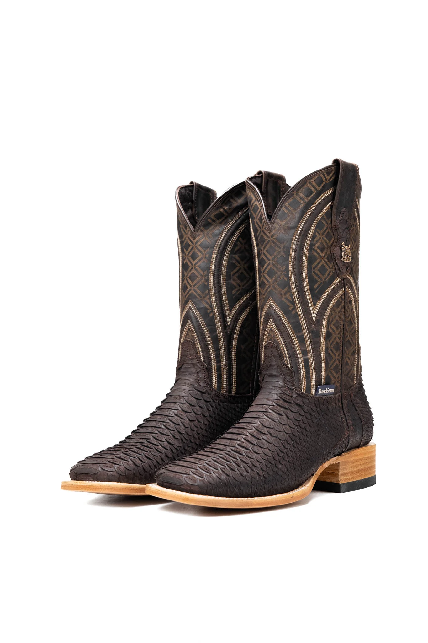 Walter Python Exotic Square Toe Cowboy Boot - Image 7