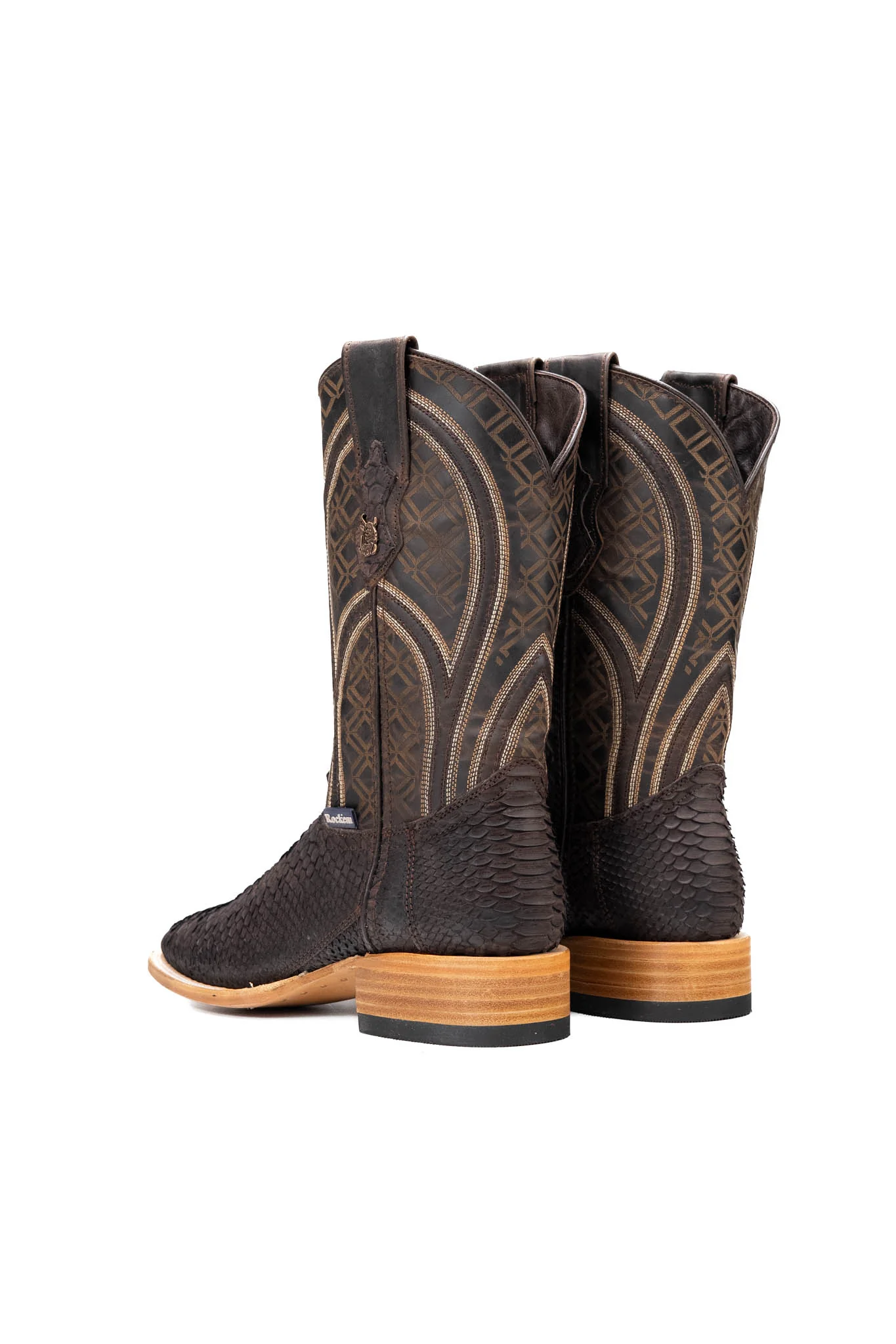 Walter Python Exotic Square Toe Cowboy Boot - Image 9