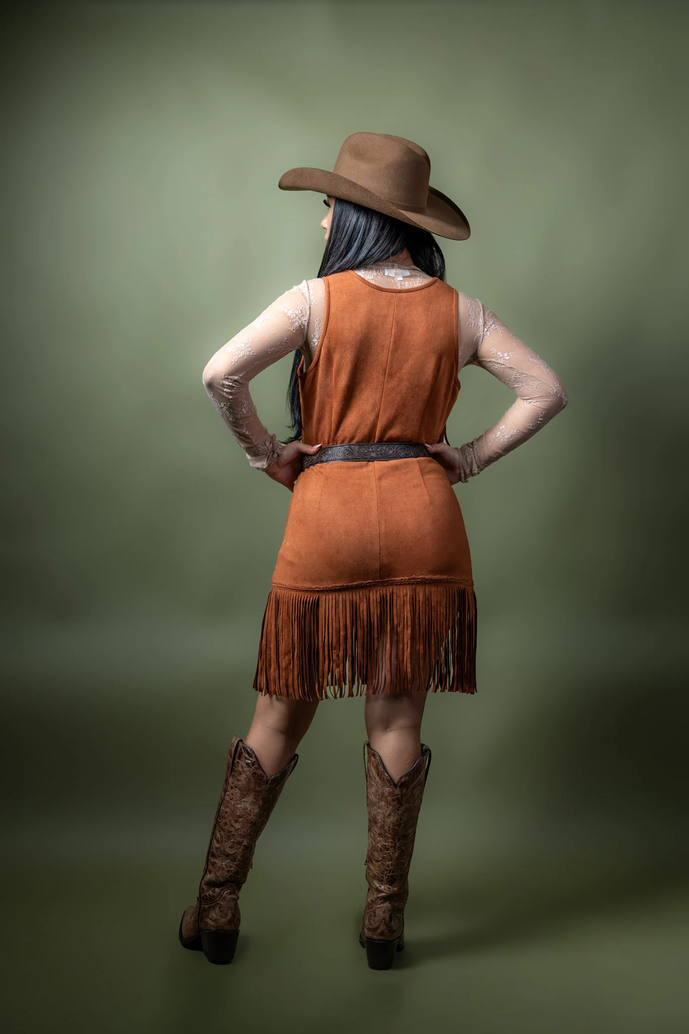 Evie's Fringe Western Dress - Image 3