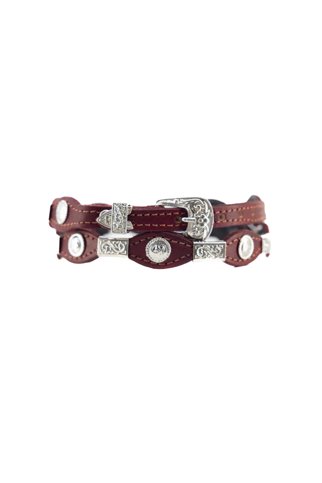 Western Silver Concho Hat Band - Image 6