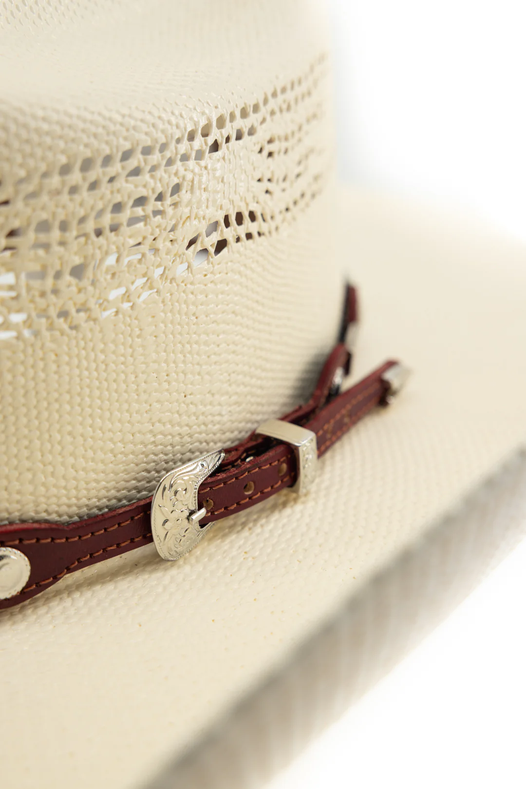 Western Silver Concho Hat Band - Image 7