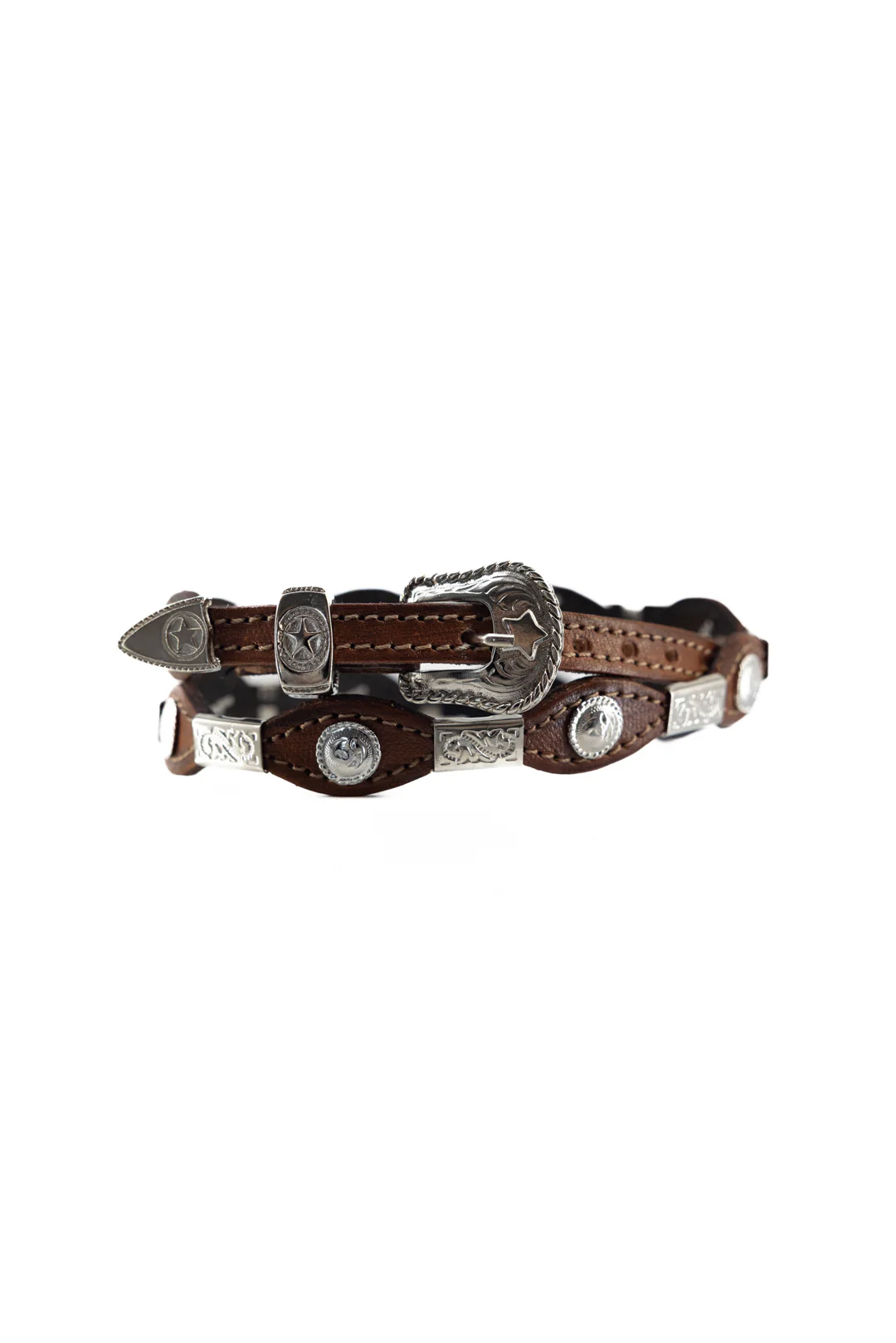 Western Silver Concho Hat Band - Image 9