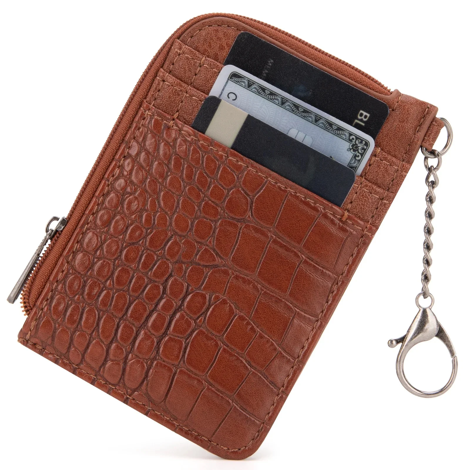Wrangler Wrangler Croc Print Mini Zip Card Case - Image 4