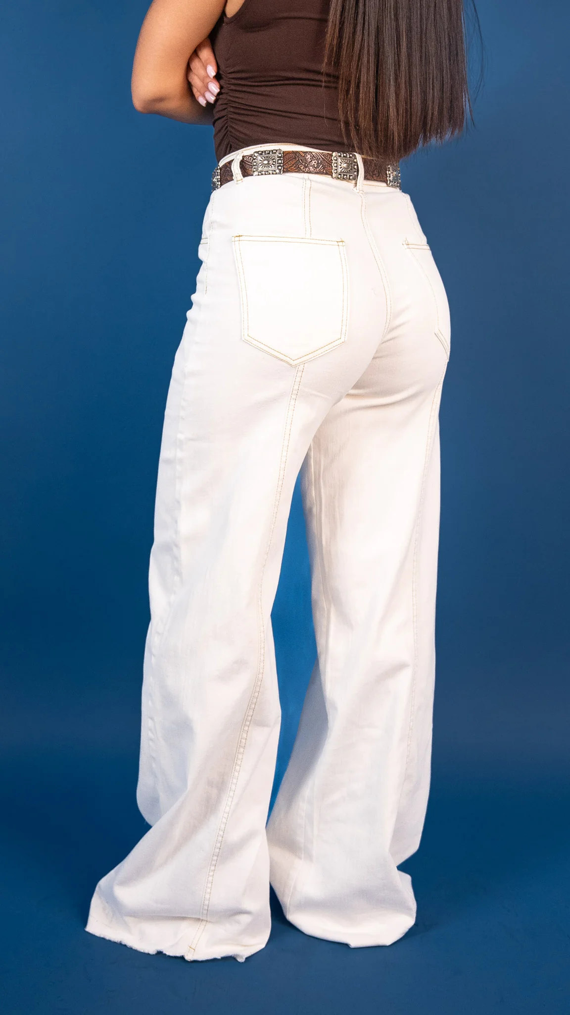 Jane Seam Wide-Leg Jeans - Image 6
