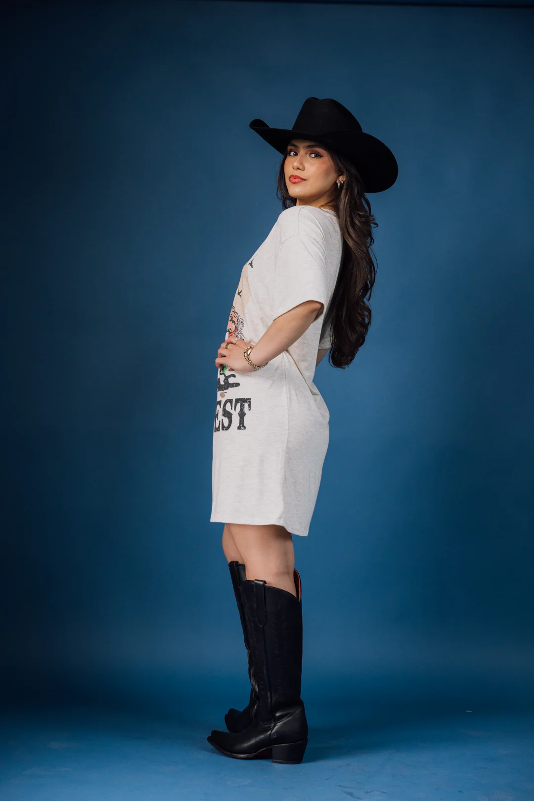 Wild West Graphic Relaxed Shirt Dress - Image 2
