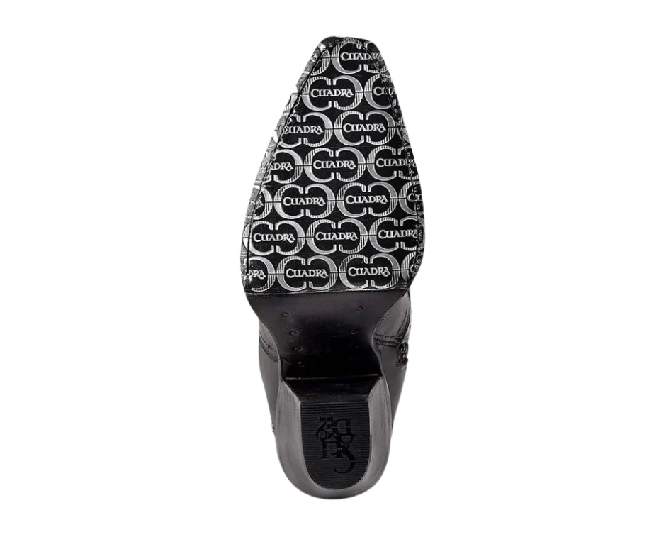 Cuadra CU781 LD Tokio Grey Embroidery & Cut Out Studs Snip Toe - Image 4