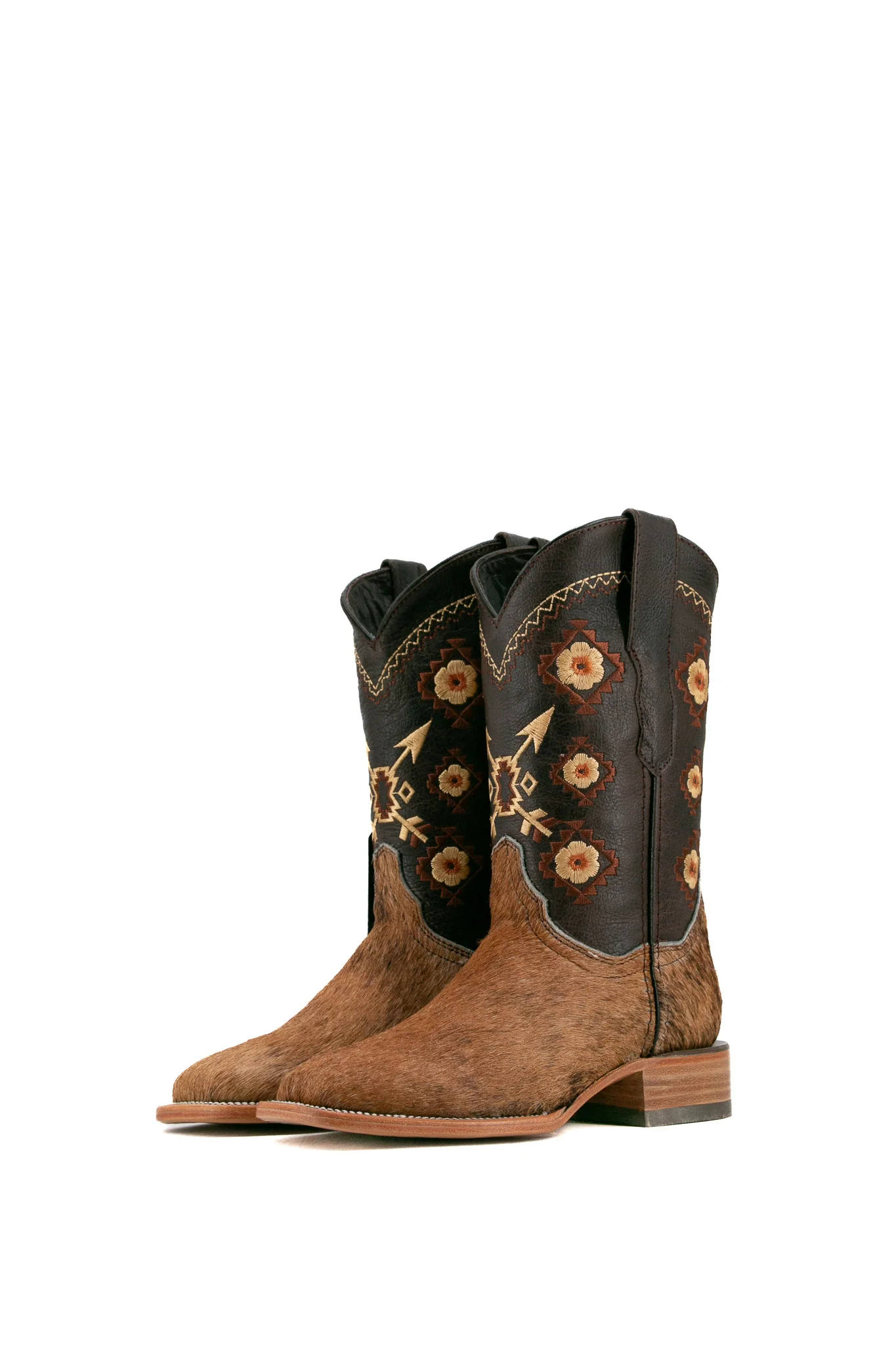 Women's Cowhide Square Toe Cowgirl Boot Size 6 Box JF8 FINAL SALE