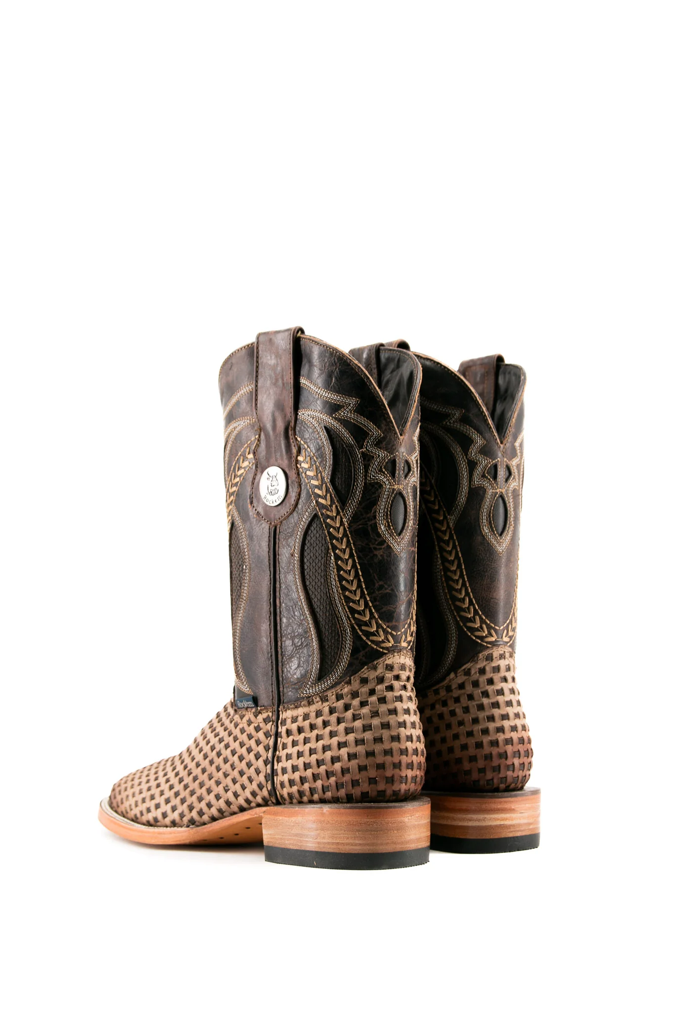 France Woven Square Toe Cowboy Boot - Image 3