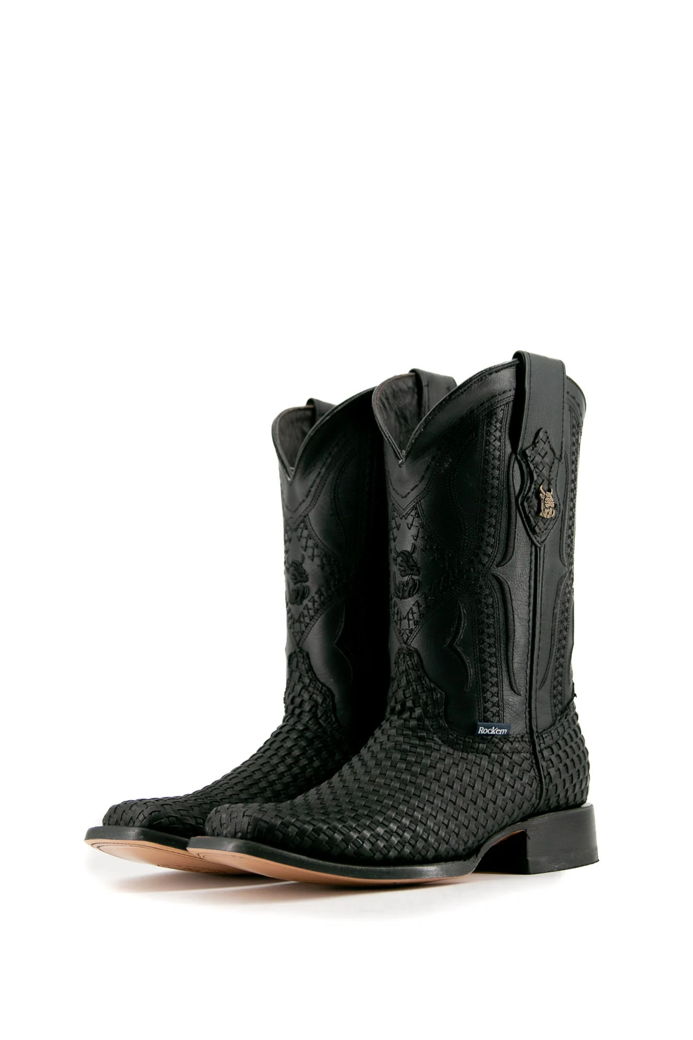 Woven Renegade Rodeo Toe Cowboy Boot - Image 12