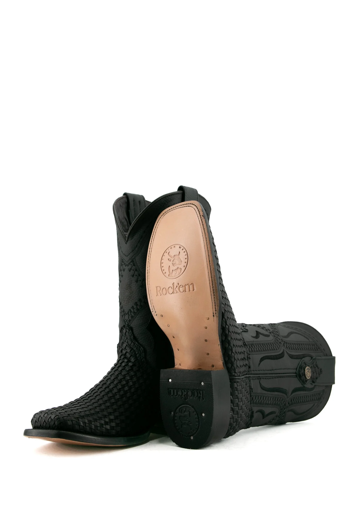 Woven Renegade Rodeo Toe Cowboy Boot - Image 14
