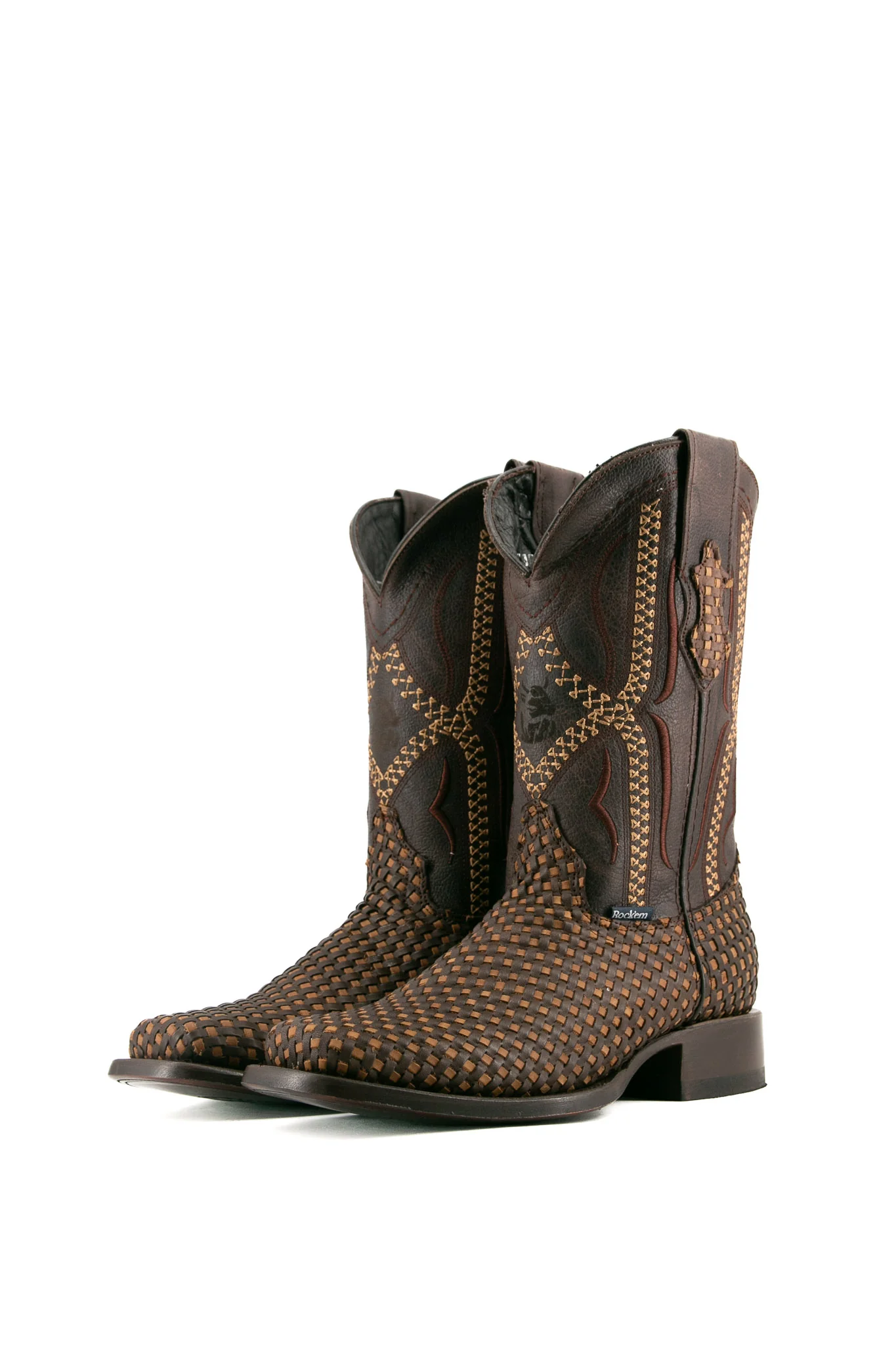 Woven Renegade Rodeo Toe Cowboy Boot - Image 16
