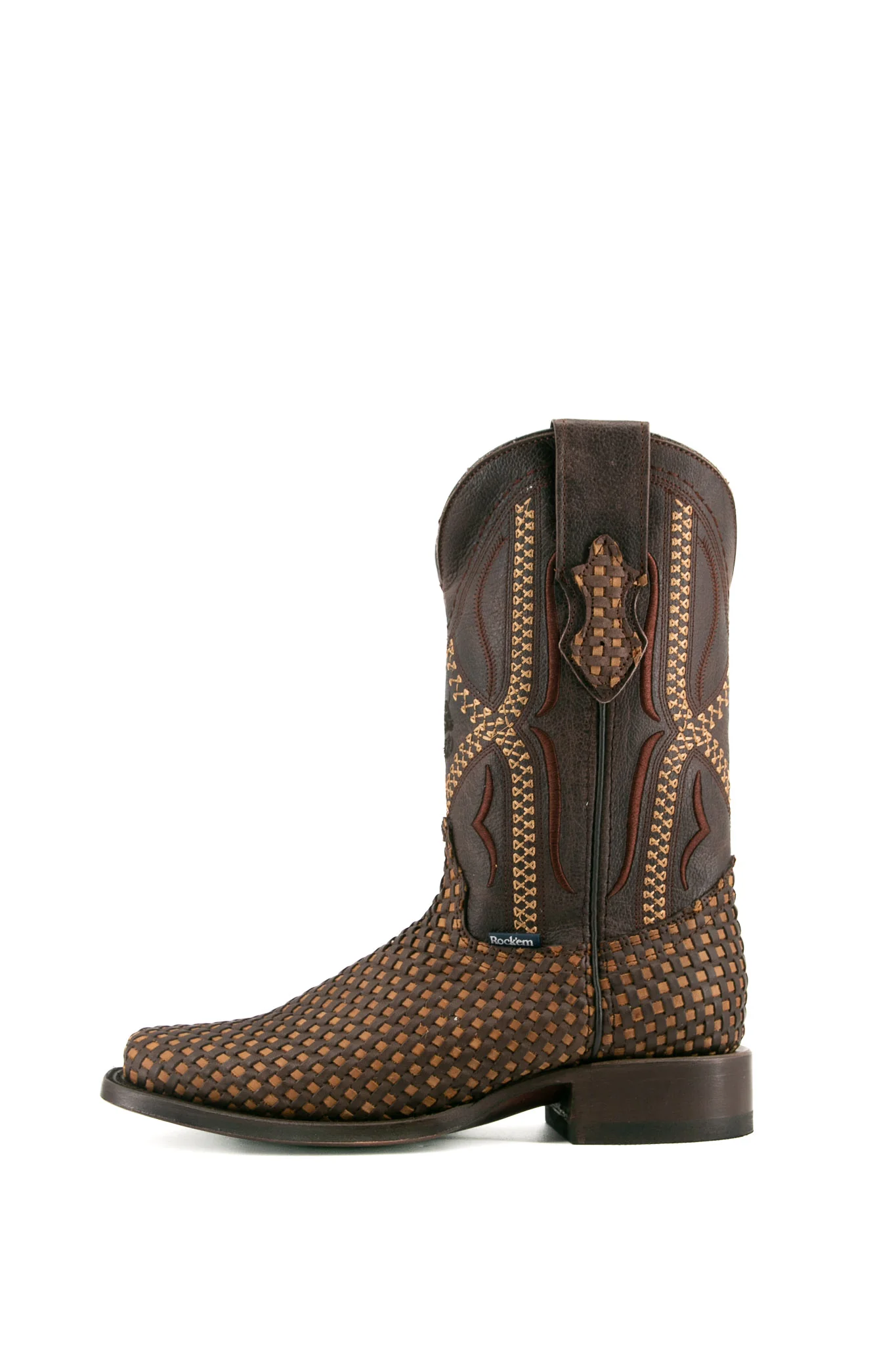 Woven Renegade Rodeo Toe Cowboy Boot - Image 17