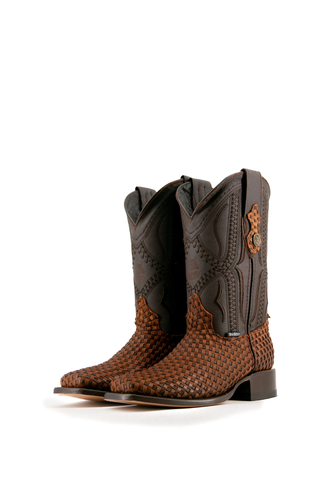 Woven Renegade Rodeo Toe Cowboy Boot - Image 7