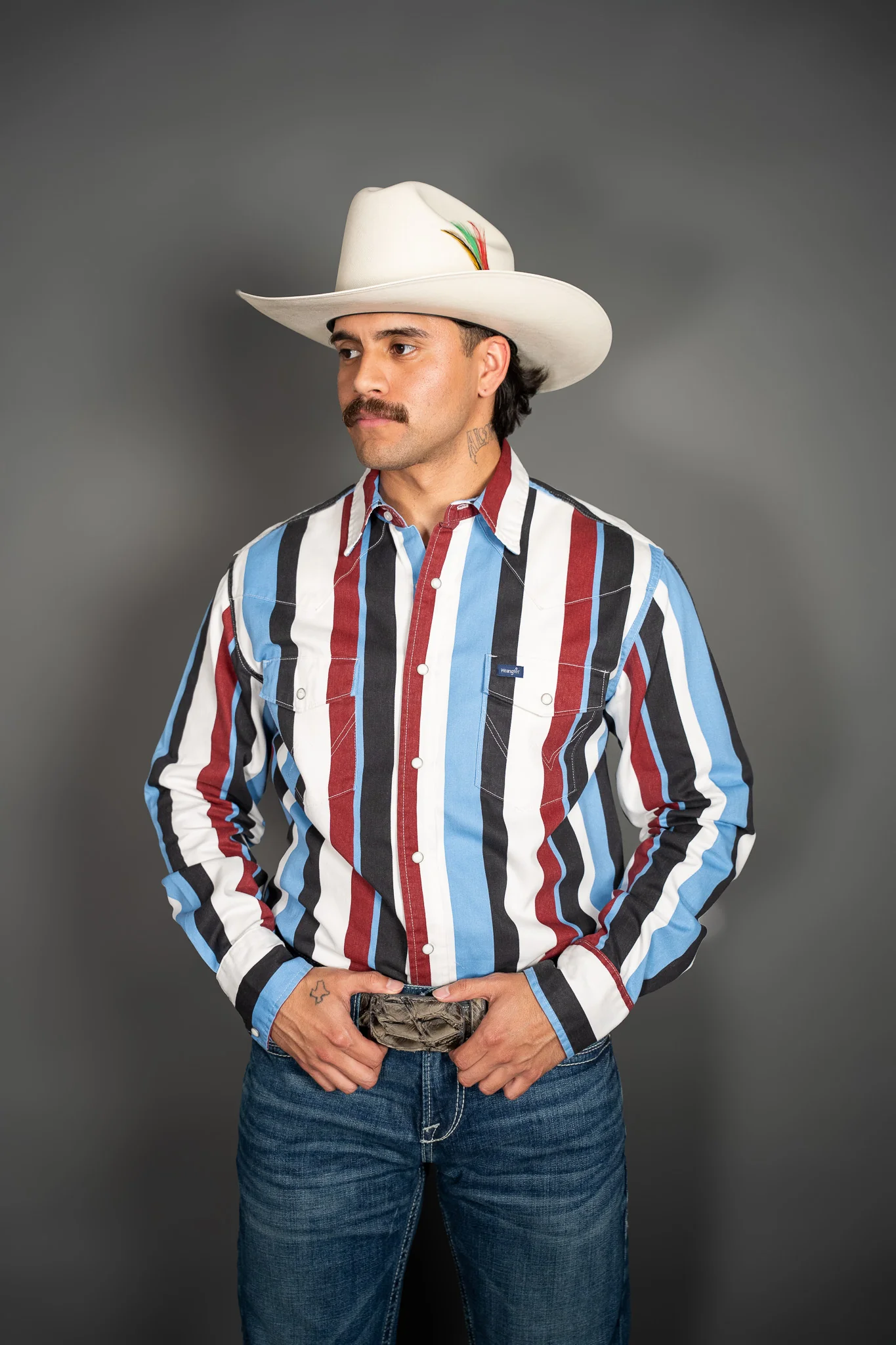 Wrangler Brushpopper Vintage Long Sleeve Shirt - Image 2