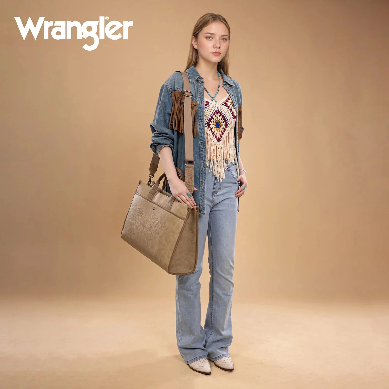 Wrangler Carry-All Large Tote Work Tote /Crossbody - Image 13
