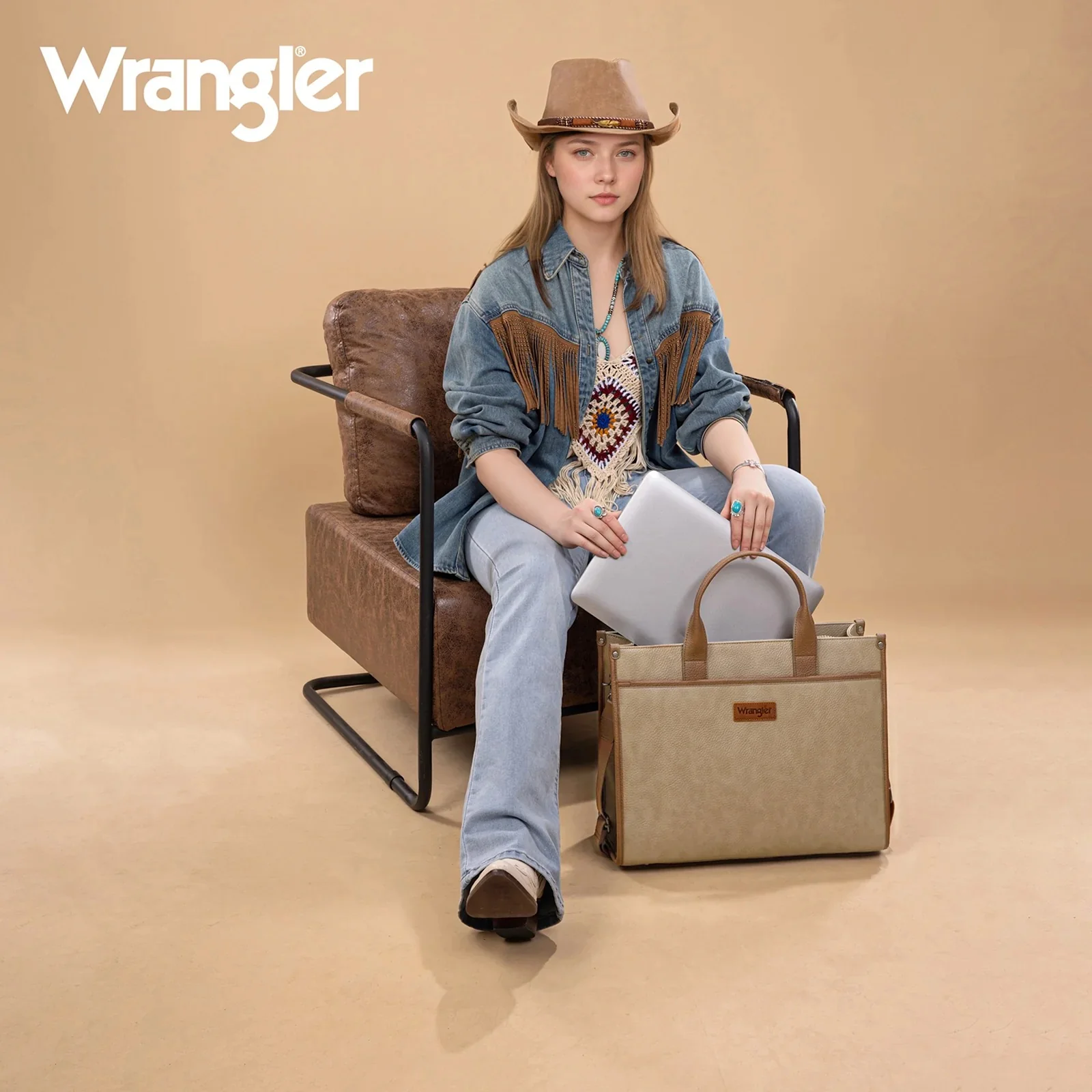 Wrangler Carry-All Large Tote Work Tote /Crossbody - Image 14
