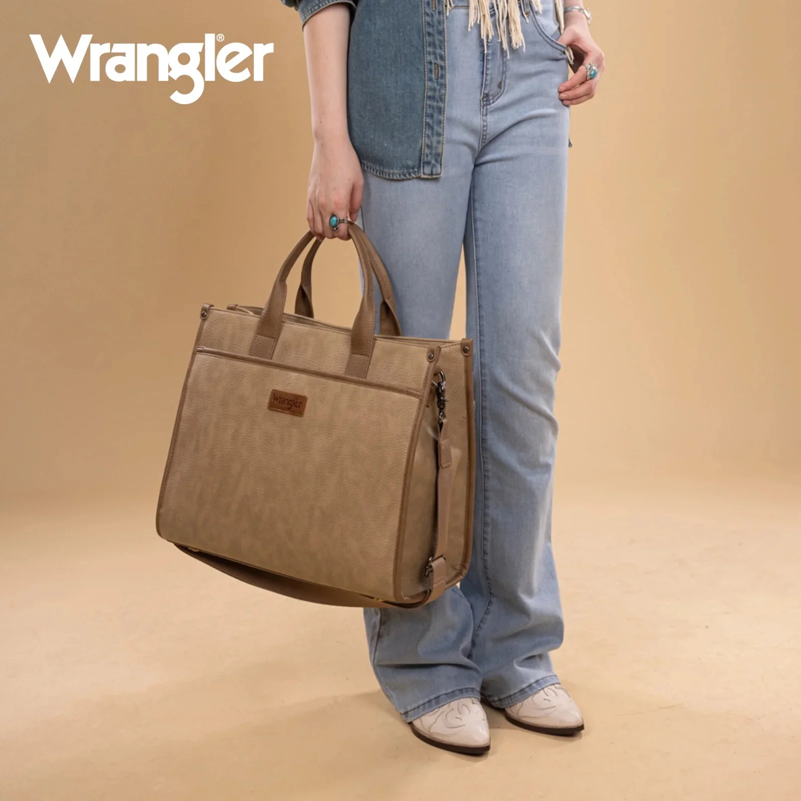 Wrangler Carry-All Large Tote Work Tote /Crossbody - Image 5
