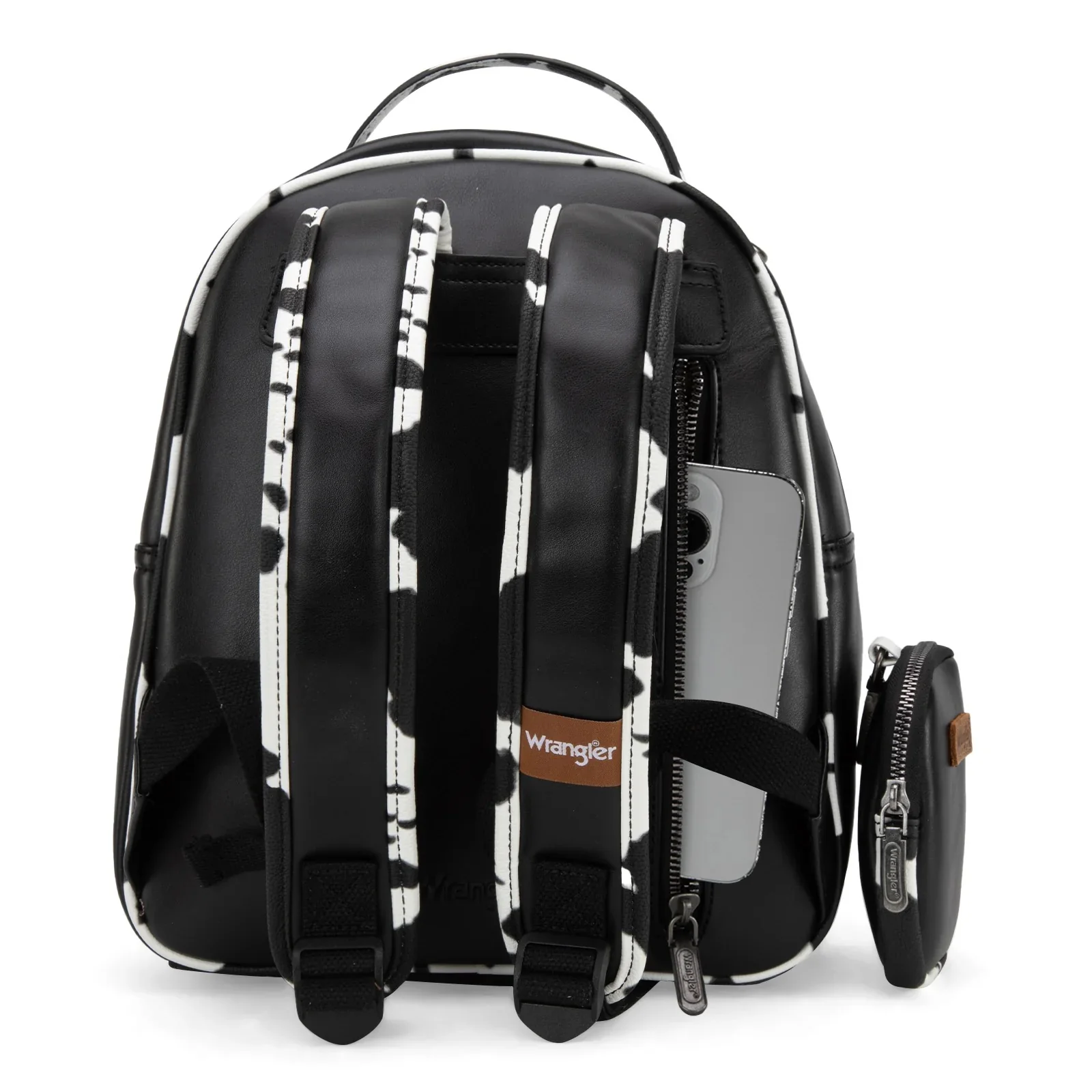 Wrangler Cow Print Backpack With Coin Pouch - Image 3