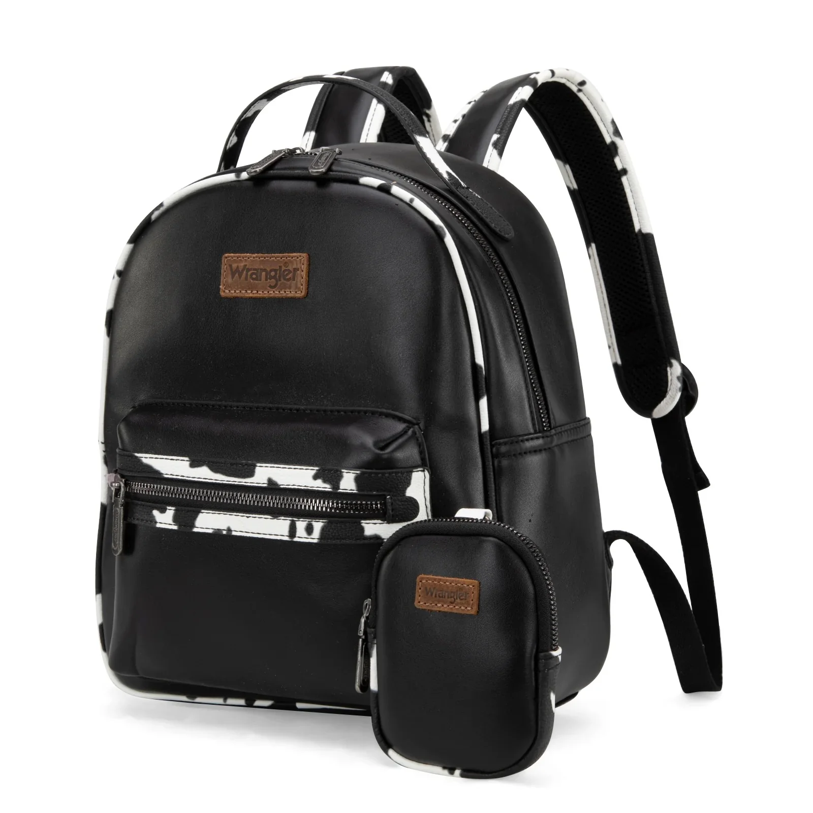 Wrangler Cow Print Backpack With Coin Pouch - Image 6