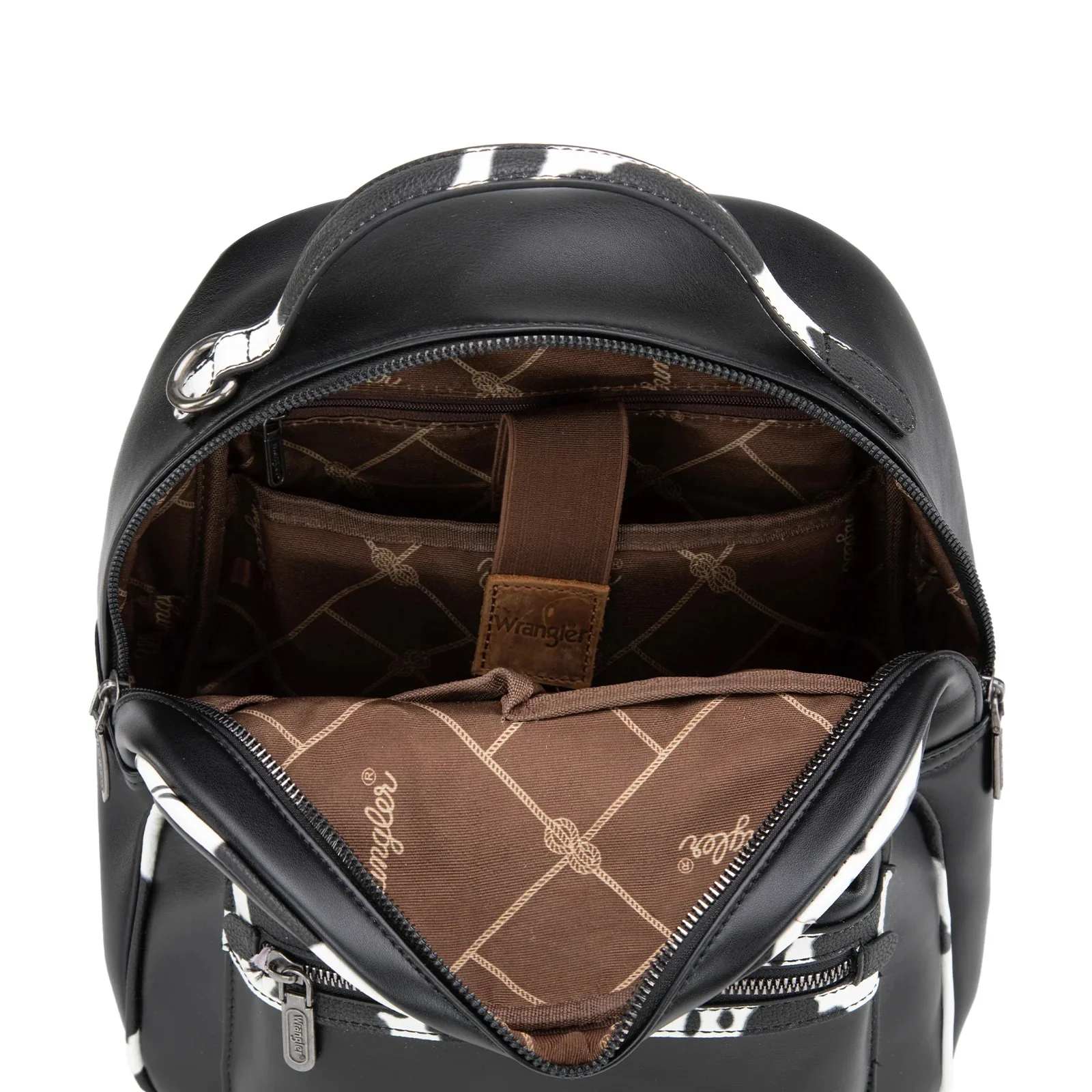 Wrangler Cow Print Backpack With Coin Pouch - Image 7