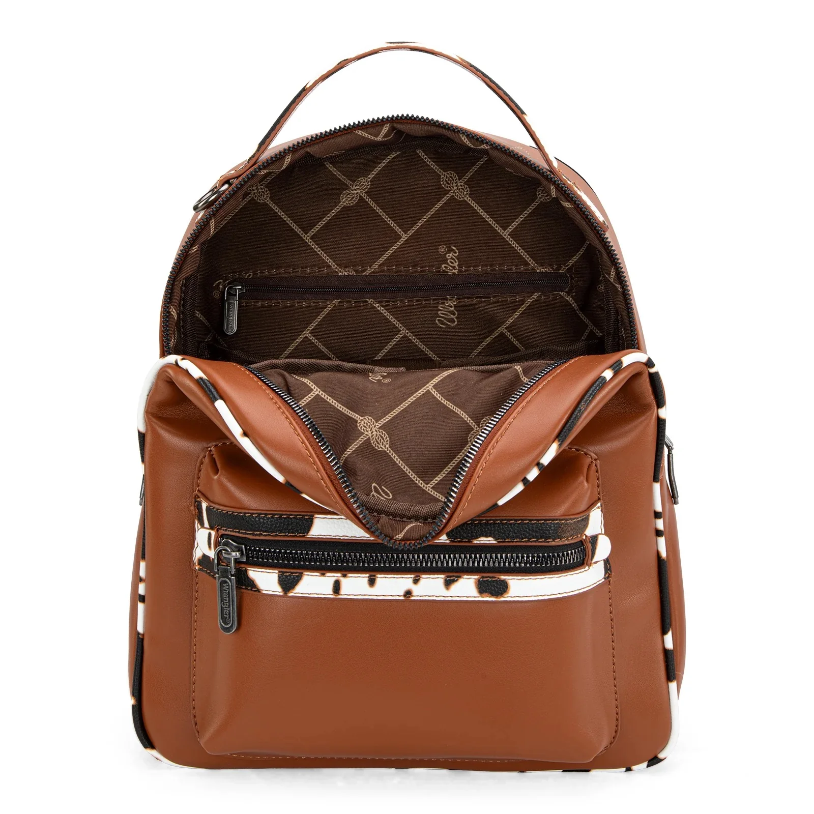 Wrangler Cow Print Backpack With Coin Pouch - Image 4