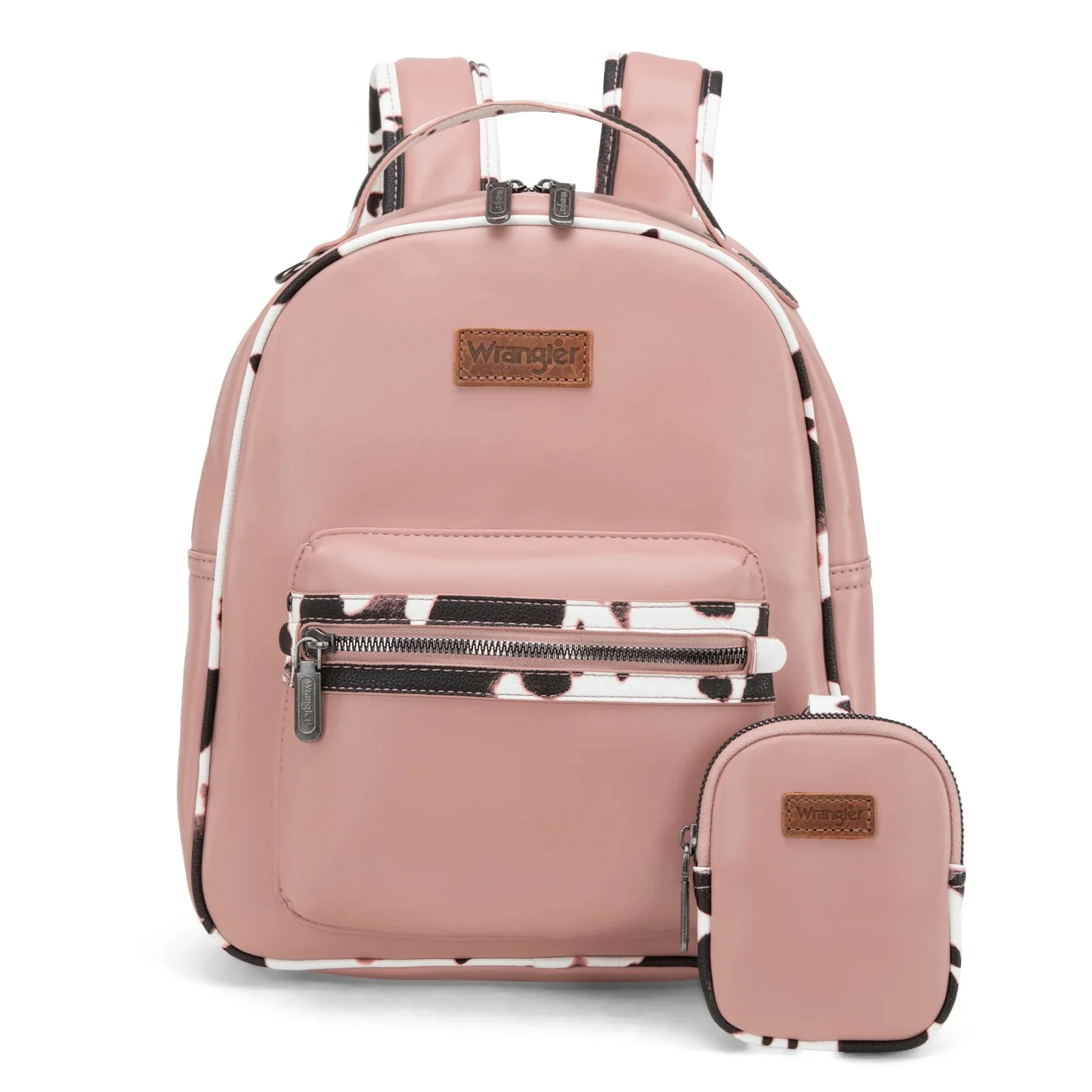 Wrangler Cow Print Backpack With Coin Pouch - Image 3
