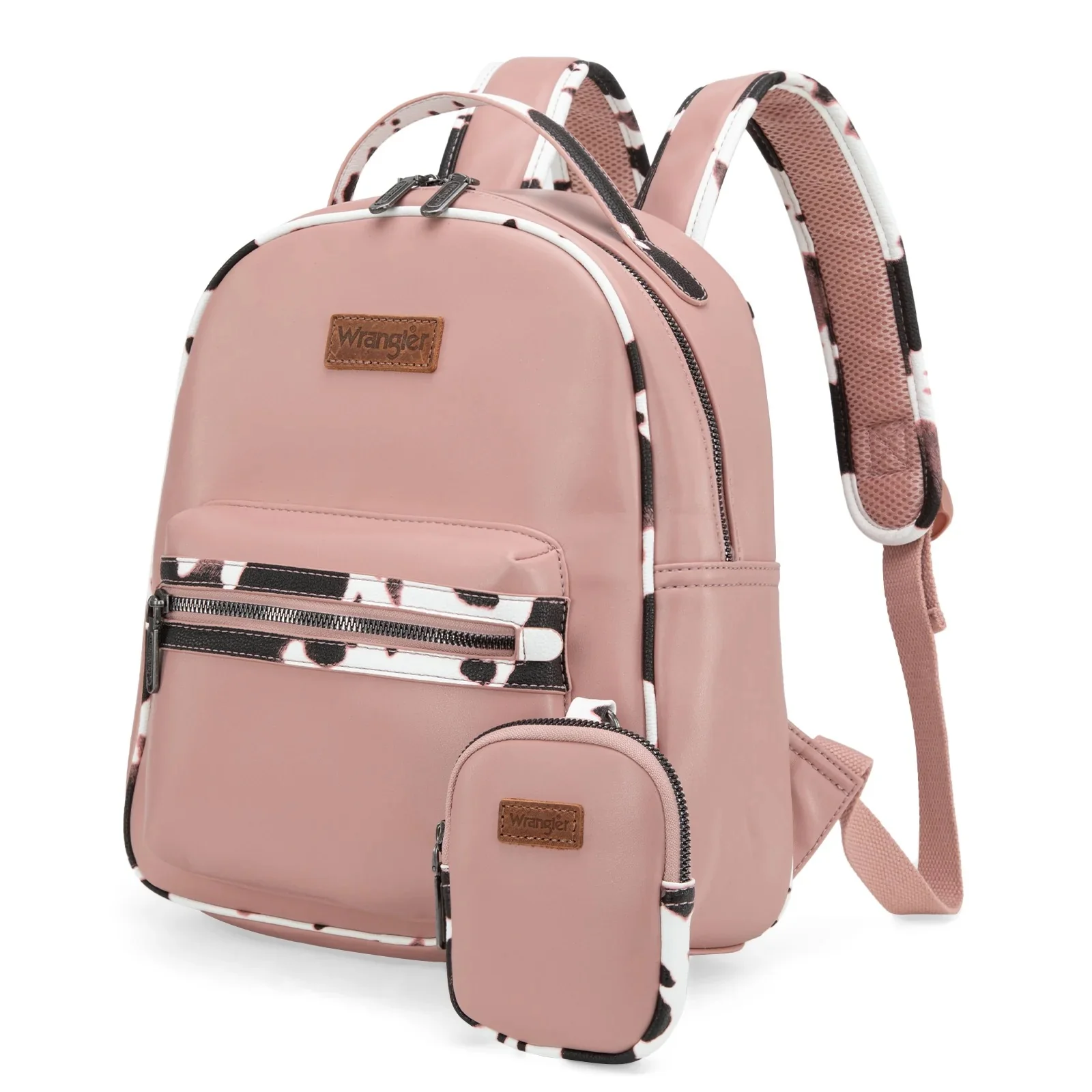 Wrangler Cow Print Backpack With Coin Pouch - Image 4