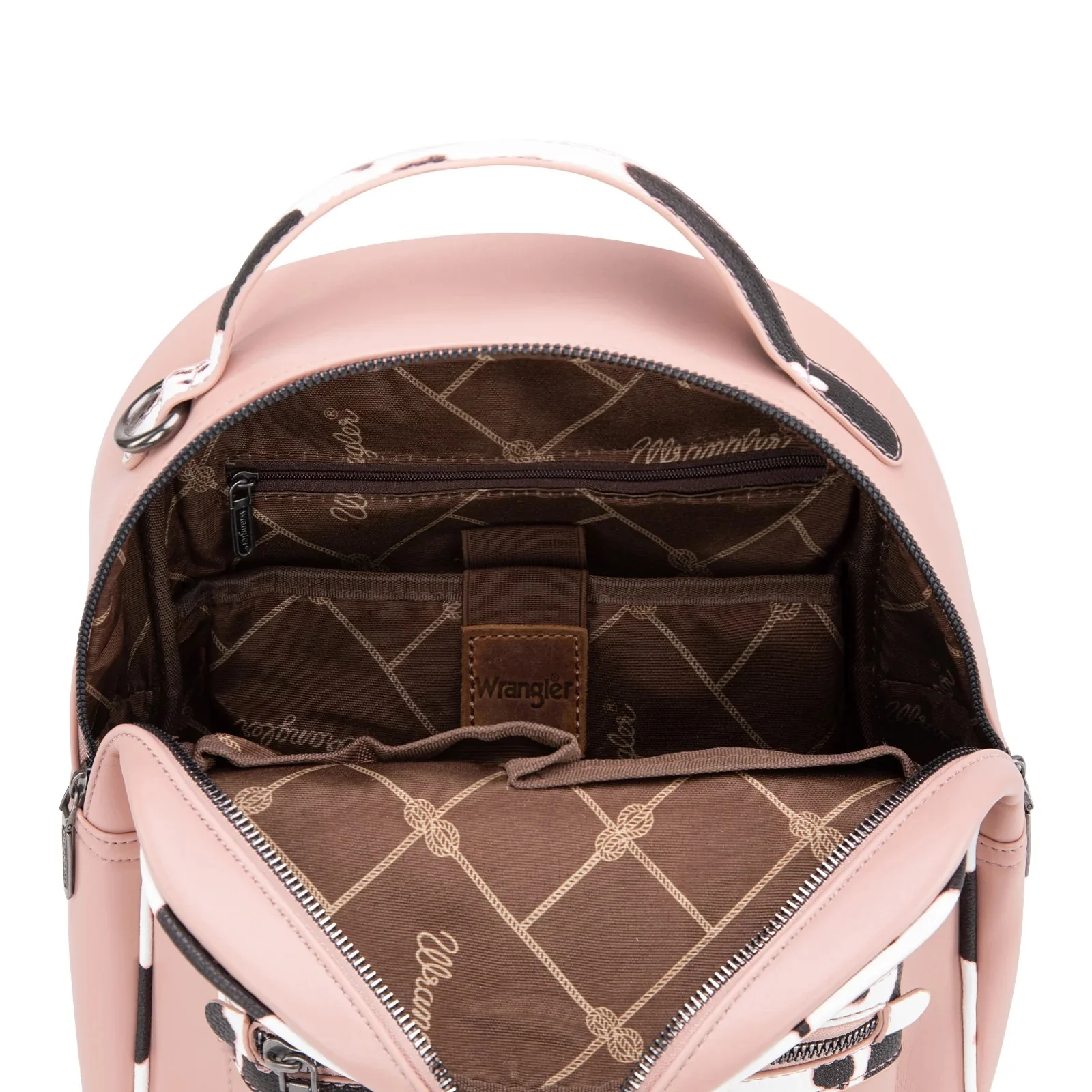 Wrangler Cow Print Backpack With Coin Pouch - Image 6