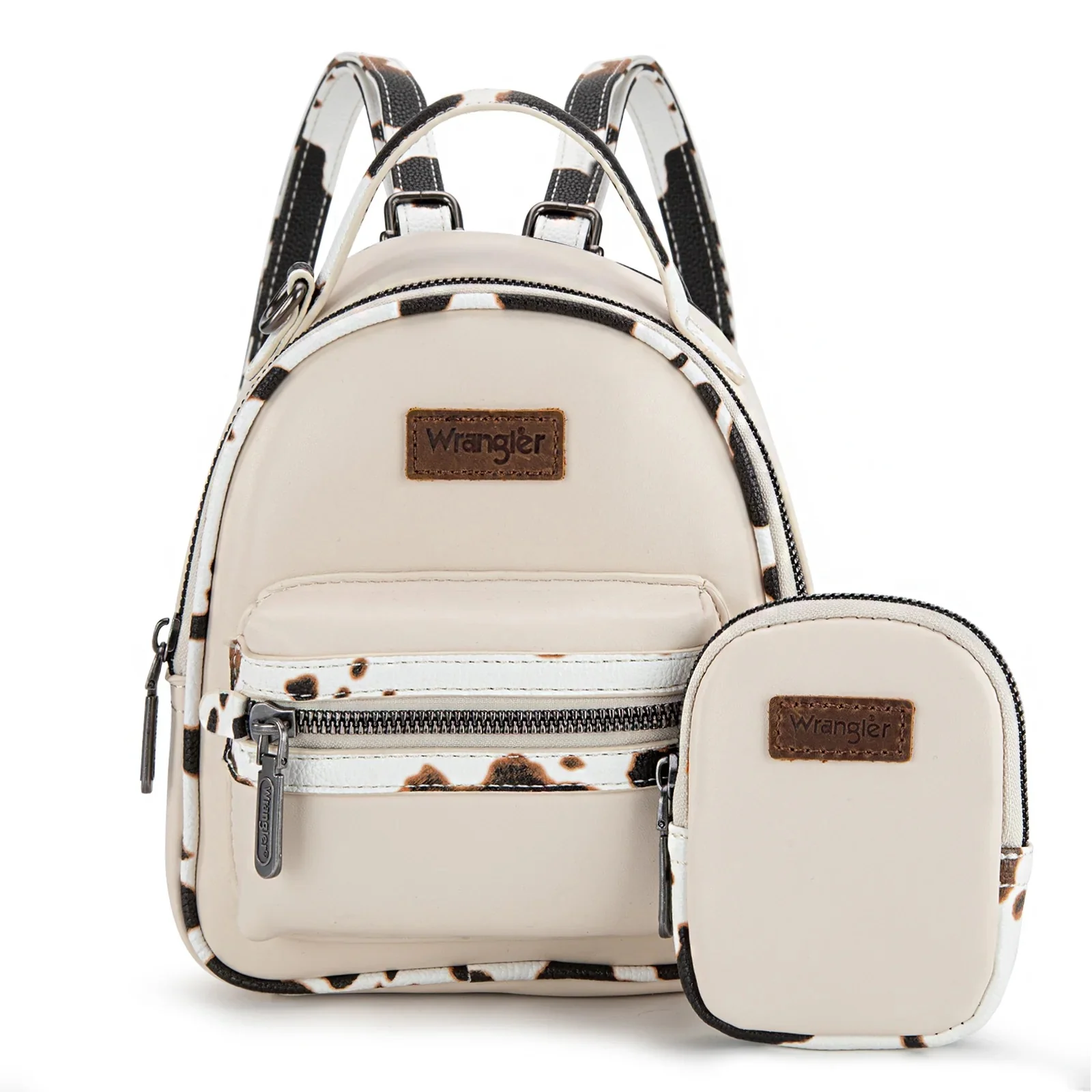 Wrangler Cow Print Backpack With Coin Pouch - Image 5