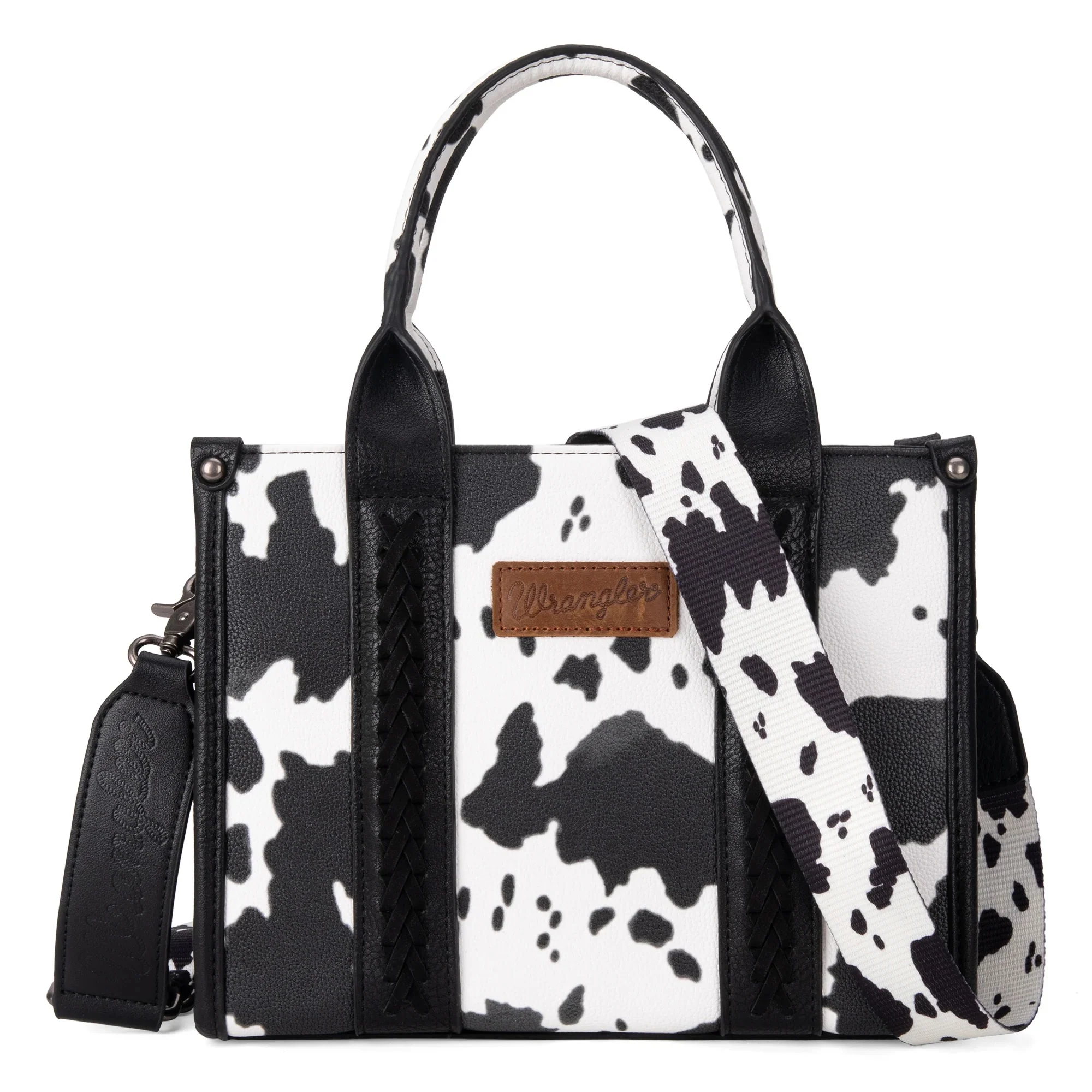 Wrangler Cow Print Concealed Carry Tote/Crossbody - Image 6