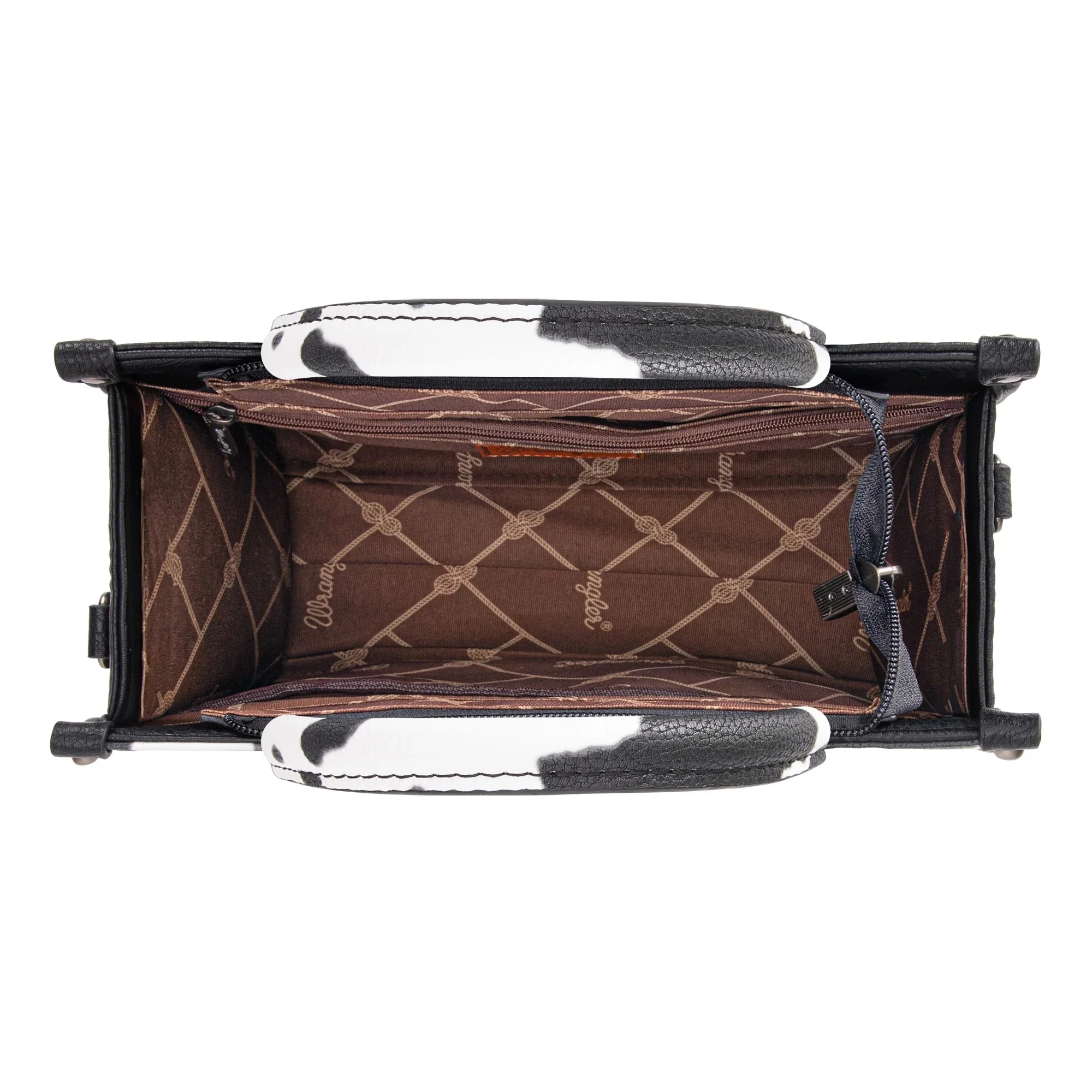 Wrangler Cow Print Concealed Carry Tote/Crossbody - Image 7