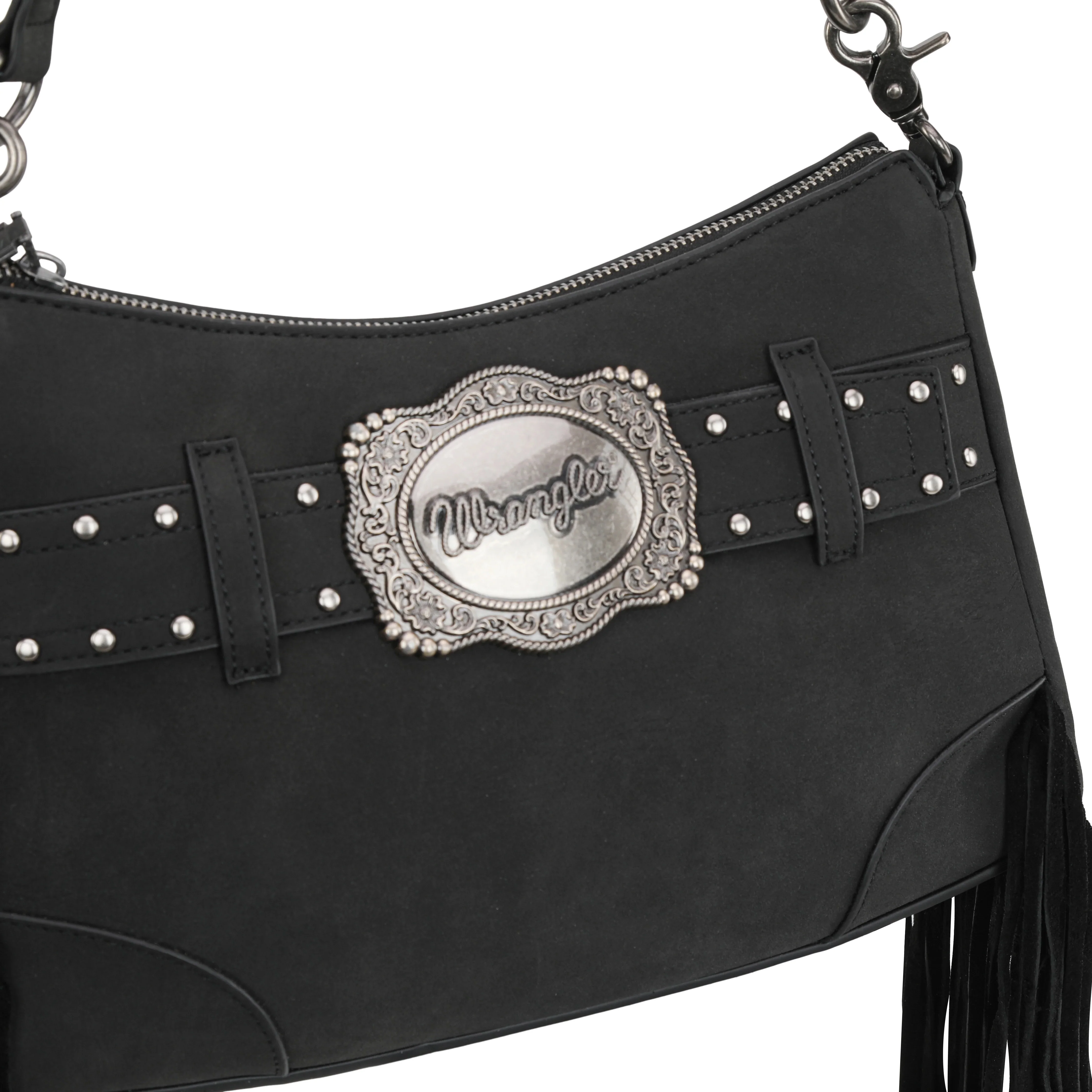 Wrangler Fringe Buckle Hobo Bag/Crossbody Bag - Image 6