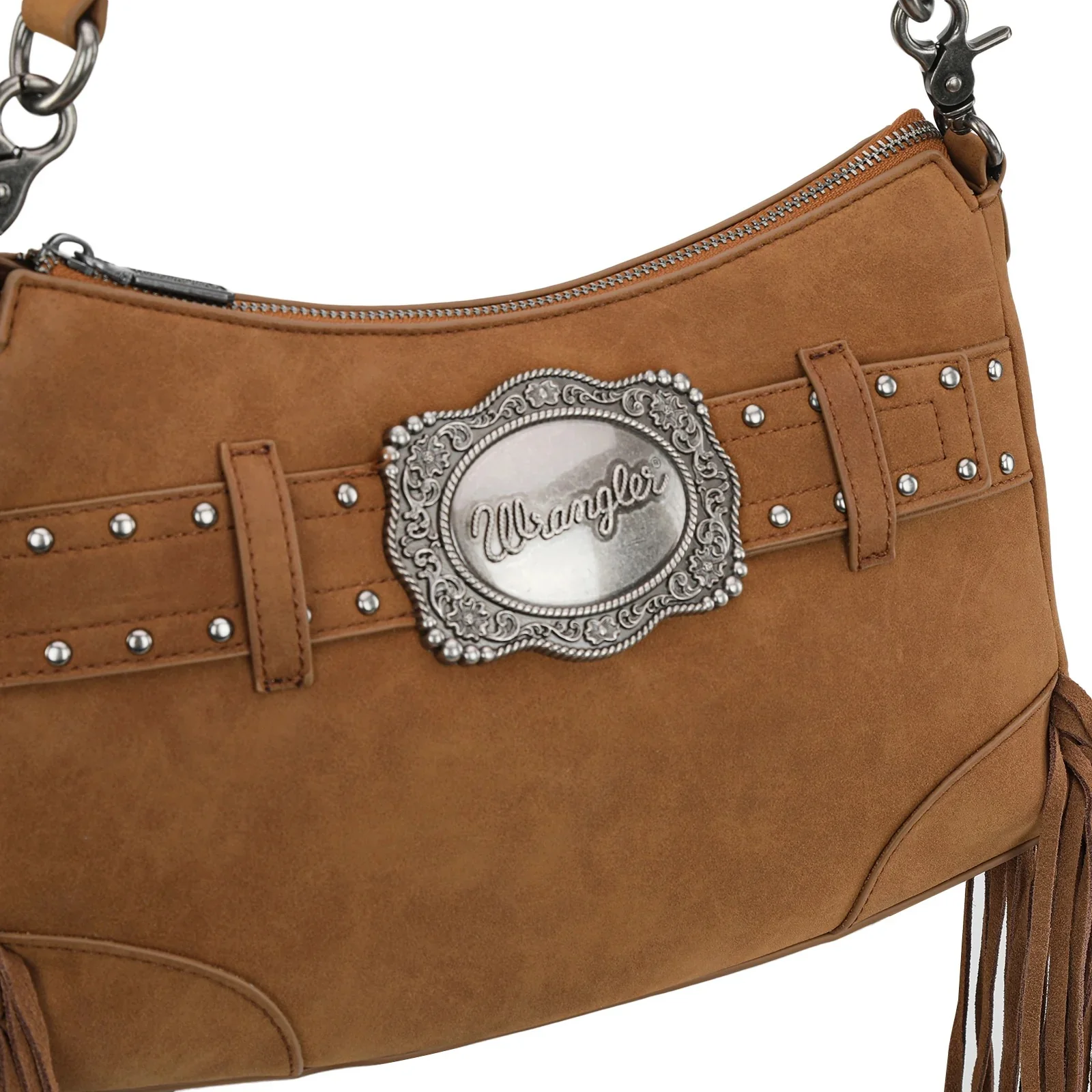 Wrangler Fringe Buckle Hobo Bag/Crossbody Bag - Image 8
