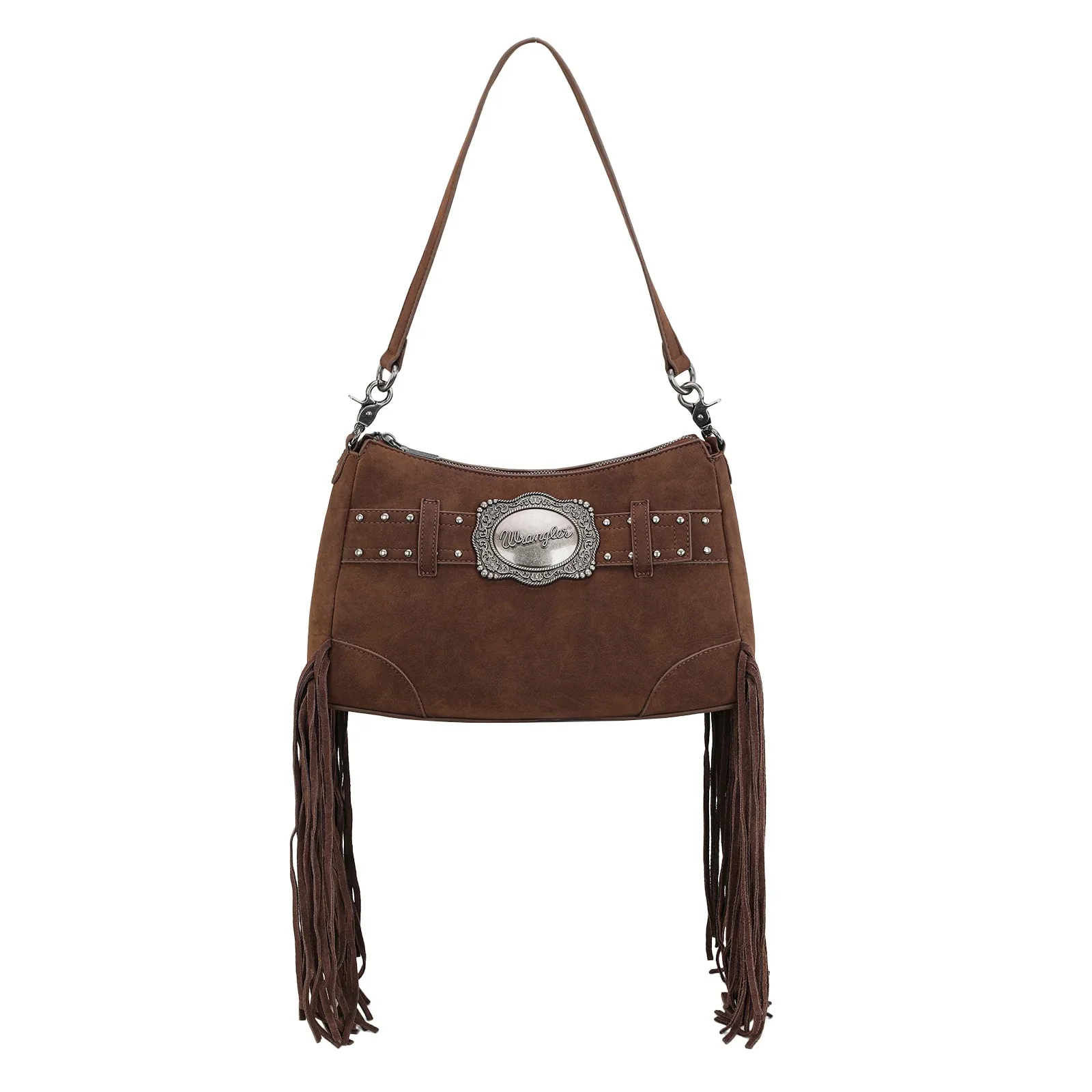 Wrangler Fringe Buckle Hobo Bag/Crossbody Bag - Image 4