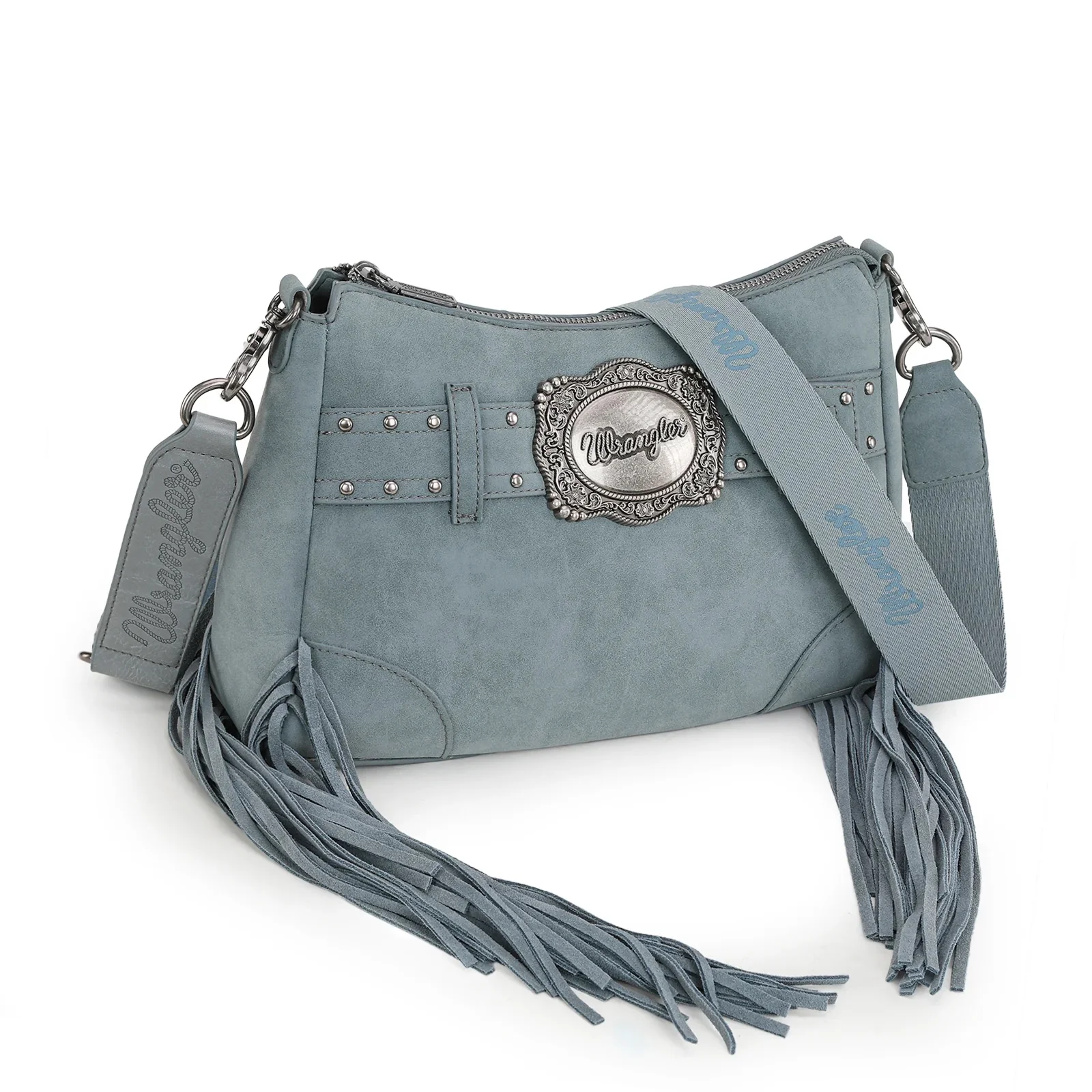 Wrangler Fringe Buckle Hobo Bag/Crossbody Bag - Image 5