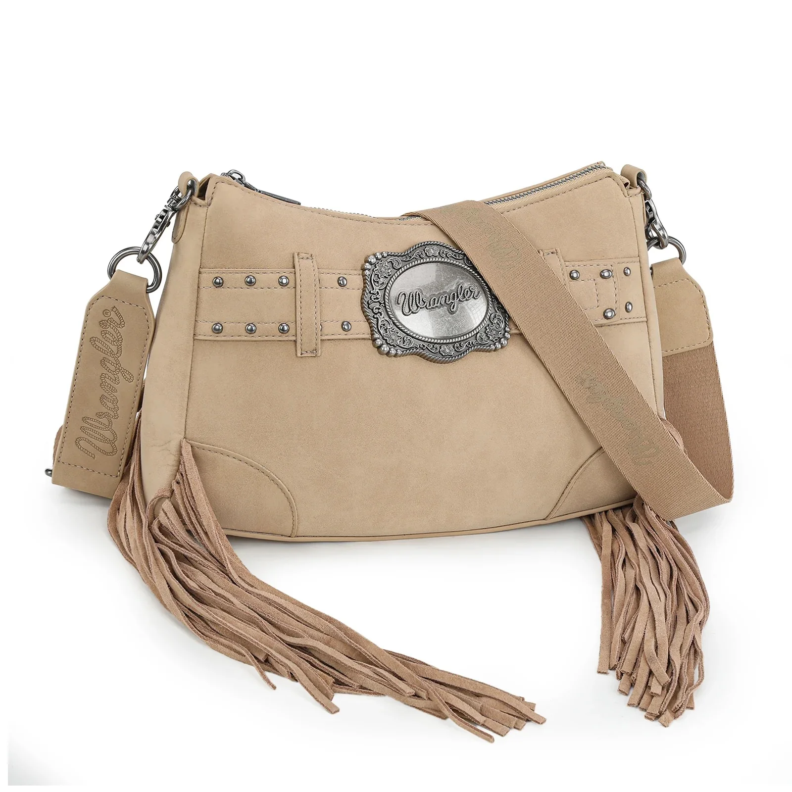 Wrangler Fringe Buckle Hobo Bag/Crossbody Bag - Image 6