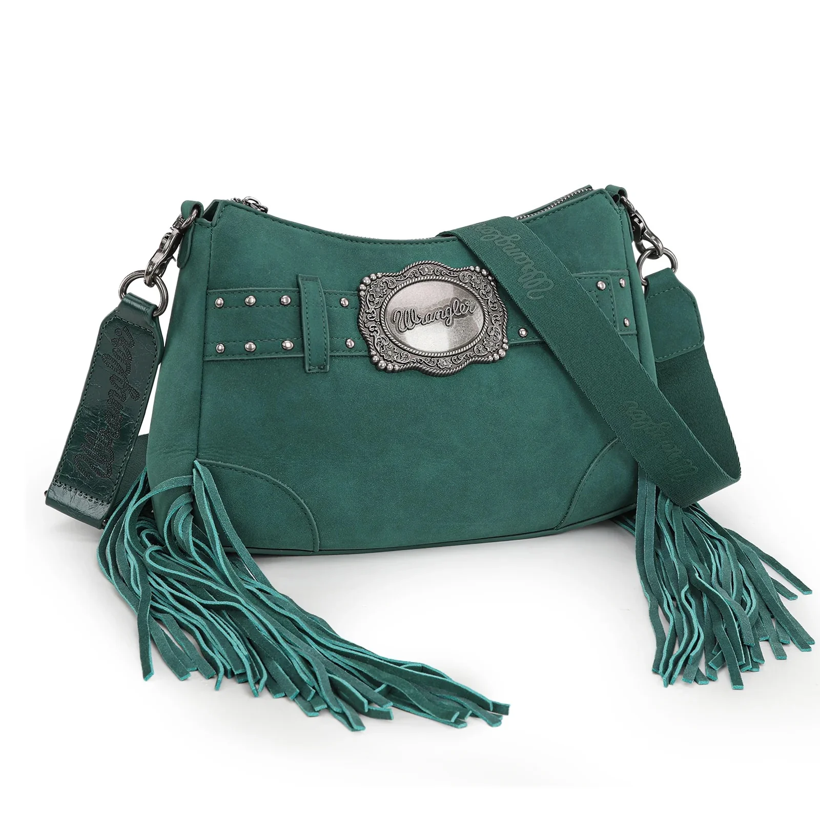 Wrangler Fringe Buckle Hobo Bag/Crossbody Bag - Image 5