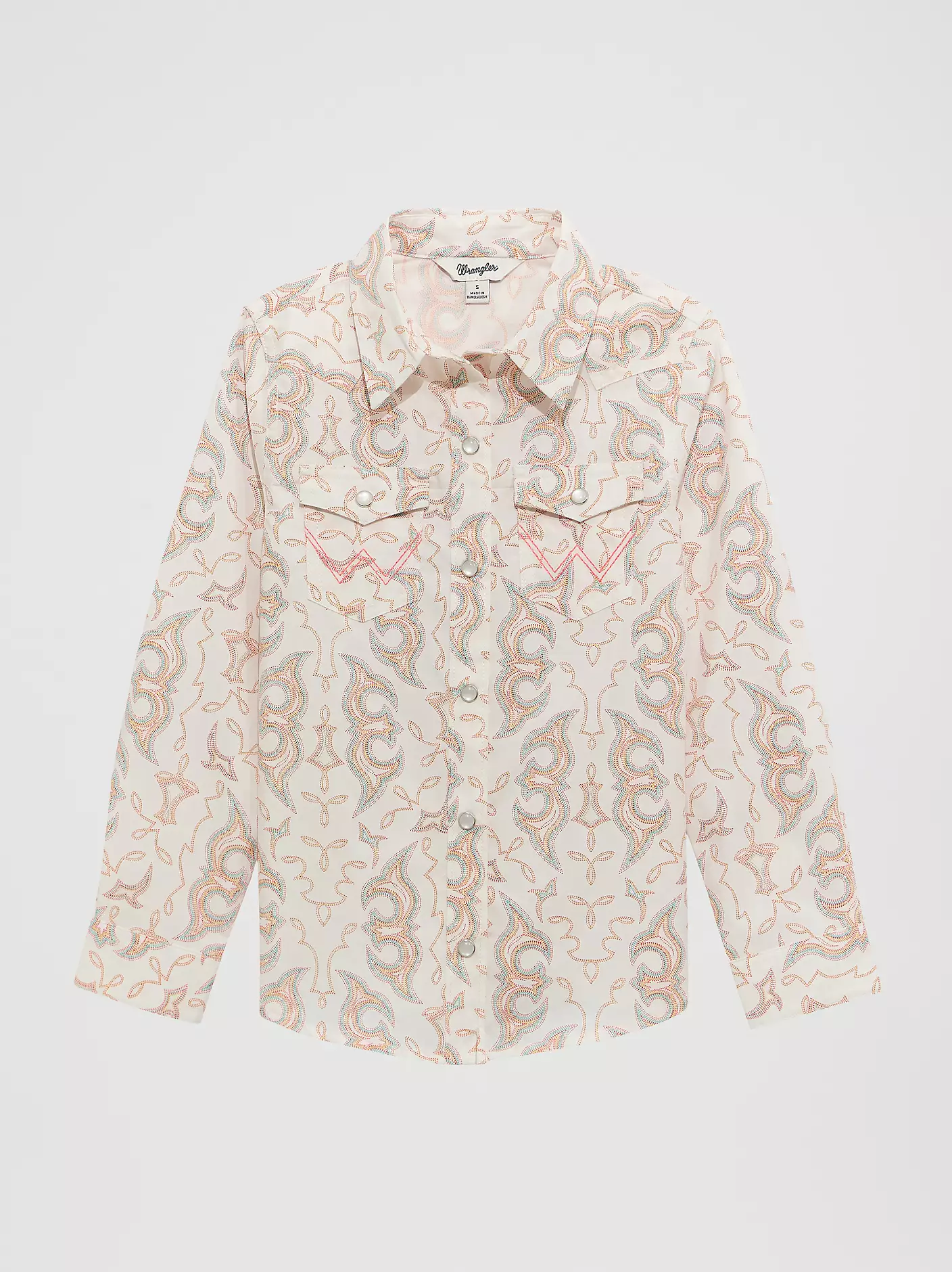 Wrangler Girl West Long Sleeve Snap Shirt