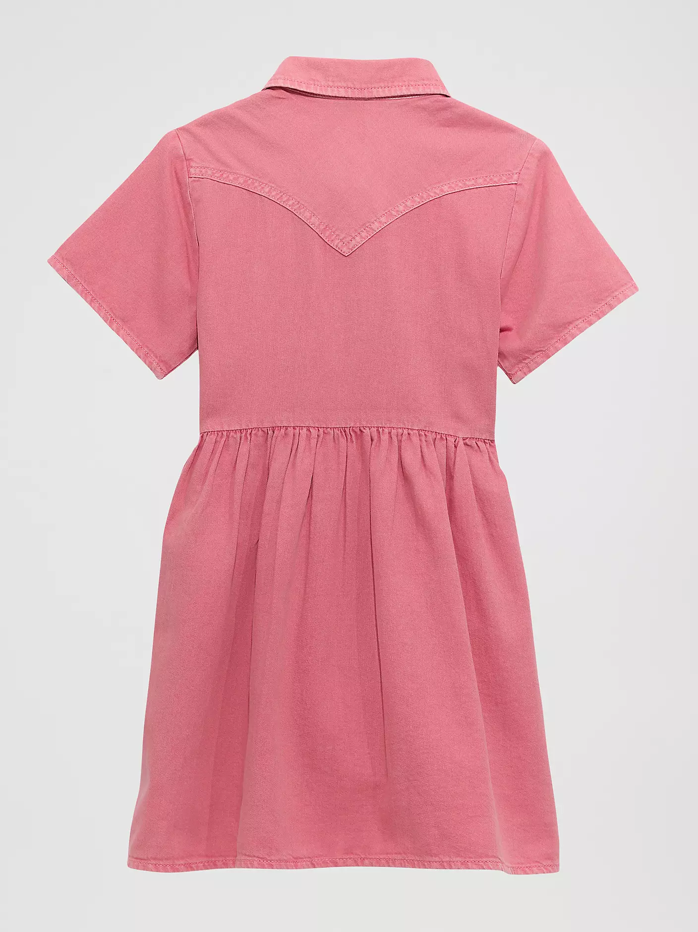Wrangler Girl's Colorwash Denim Western Snap Dress - Image 2