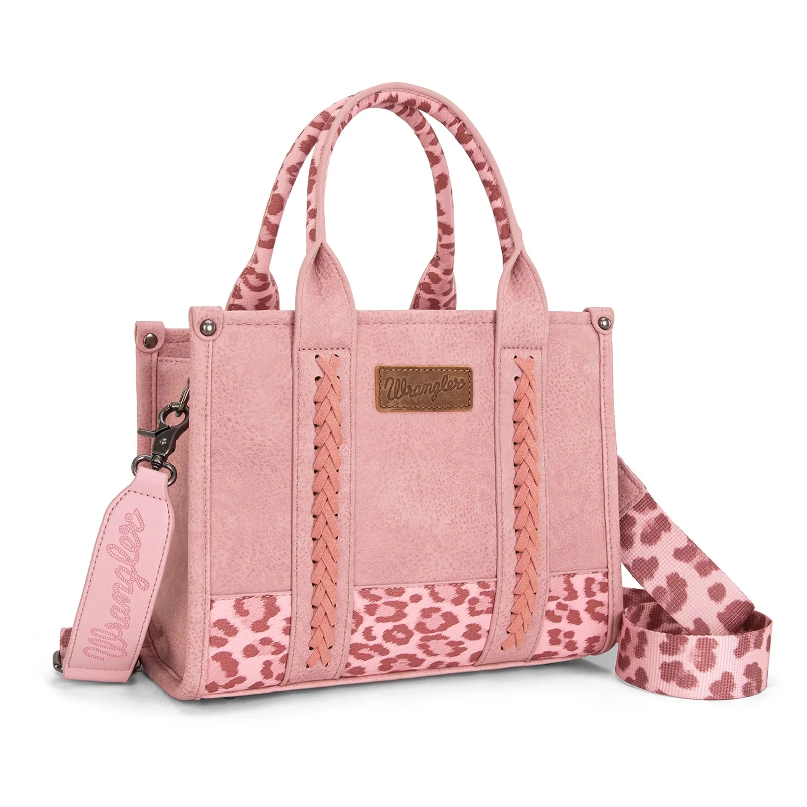 Wrangler Leopard Print Concealed Carry Tote/Crossbody - Image 2
