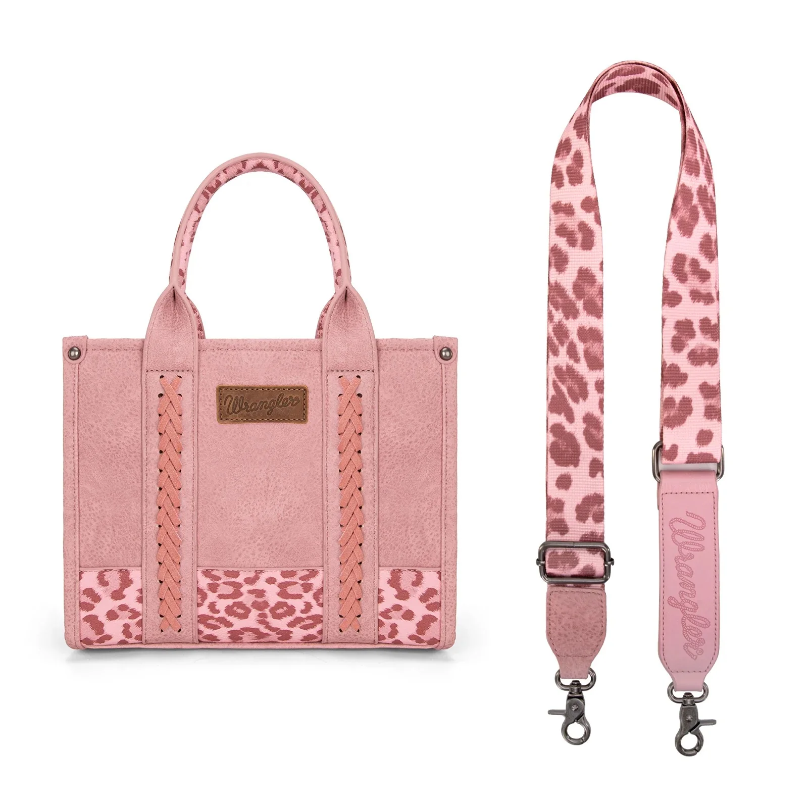 Wrangler Leopard Print Concealed Carry Tote/Crossbody - Image 4