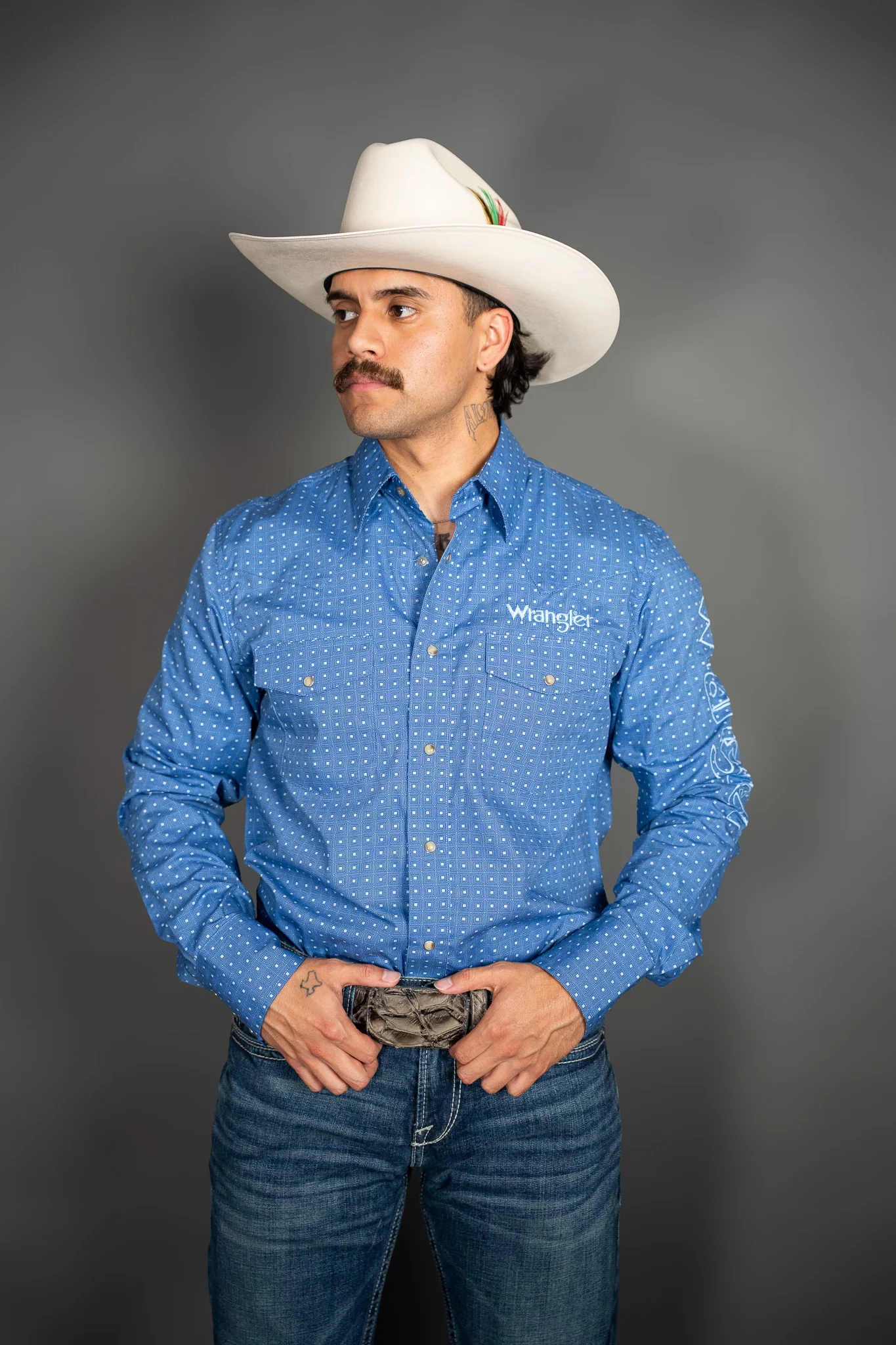 Wrangler Logo Longsleeve Pearl Snap