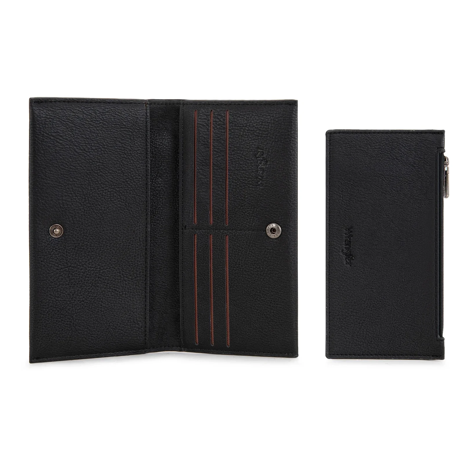 Wrangler Long Wallet with Detachable Zipper Pocket - Image 5
